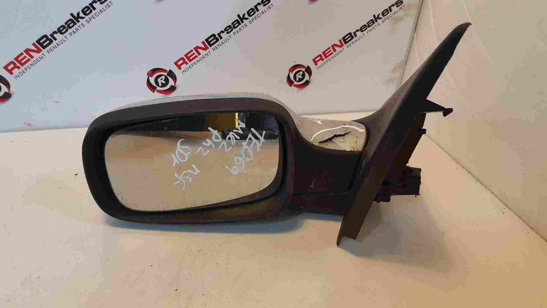 Renault Megane 2002-2008 Passenger NS Wing Mirror Silver TED69