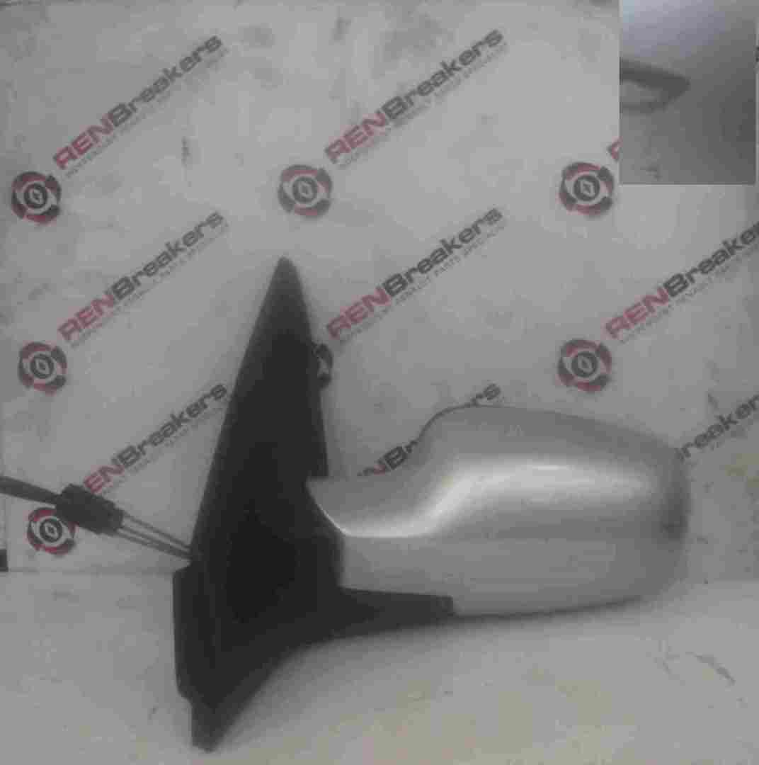 Renault Megane 2002-2008 Passenger NS Wing Mirror Silver TED69 Manual