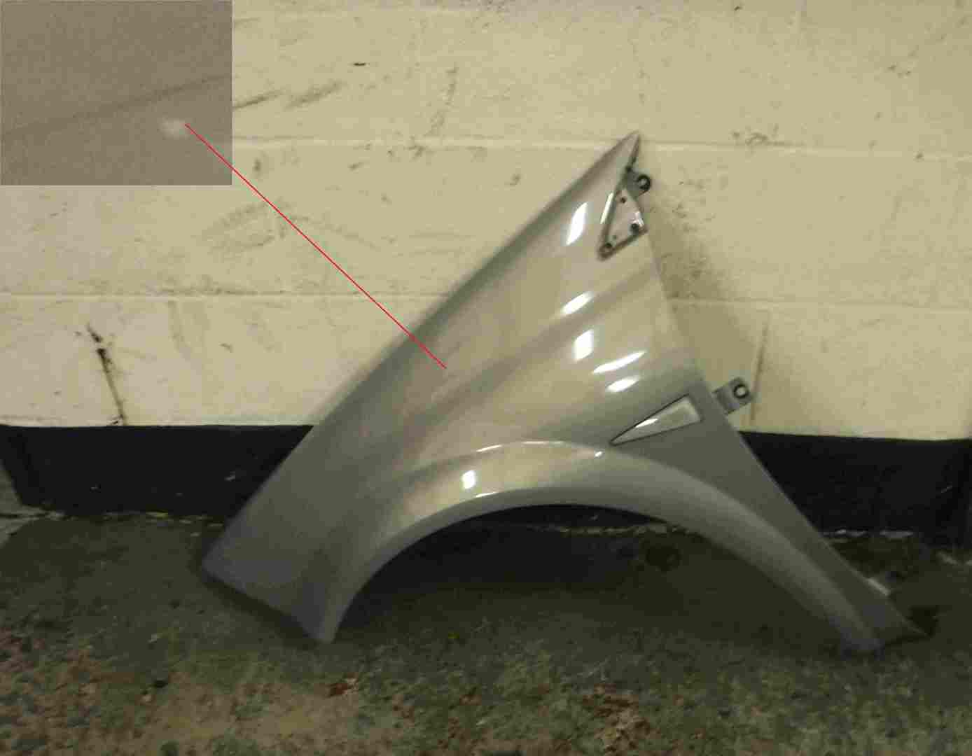 Renault Megane 2002-2008 Passenger NS Wing Silver TEA19
