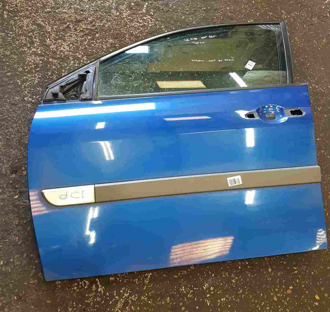 Renault Megane 2002-2008 Passenger NSF Front Door Blue TERNA 5DR
