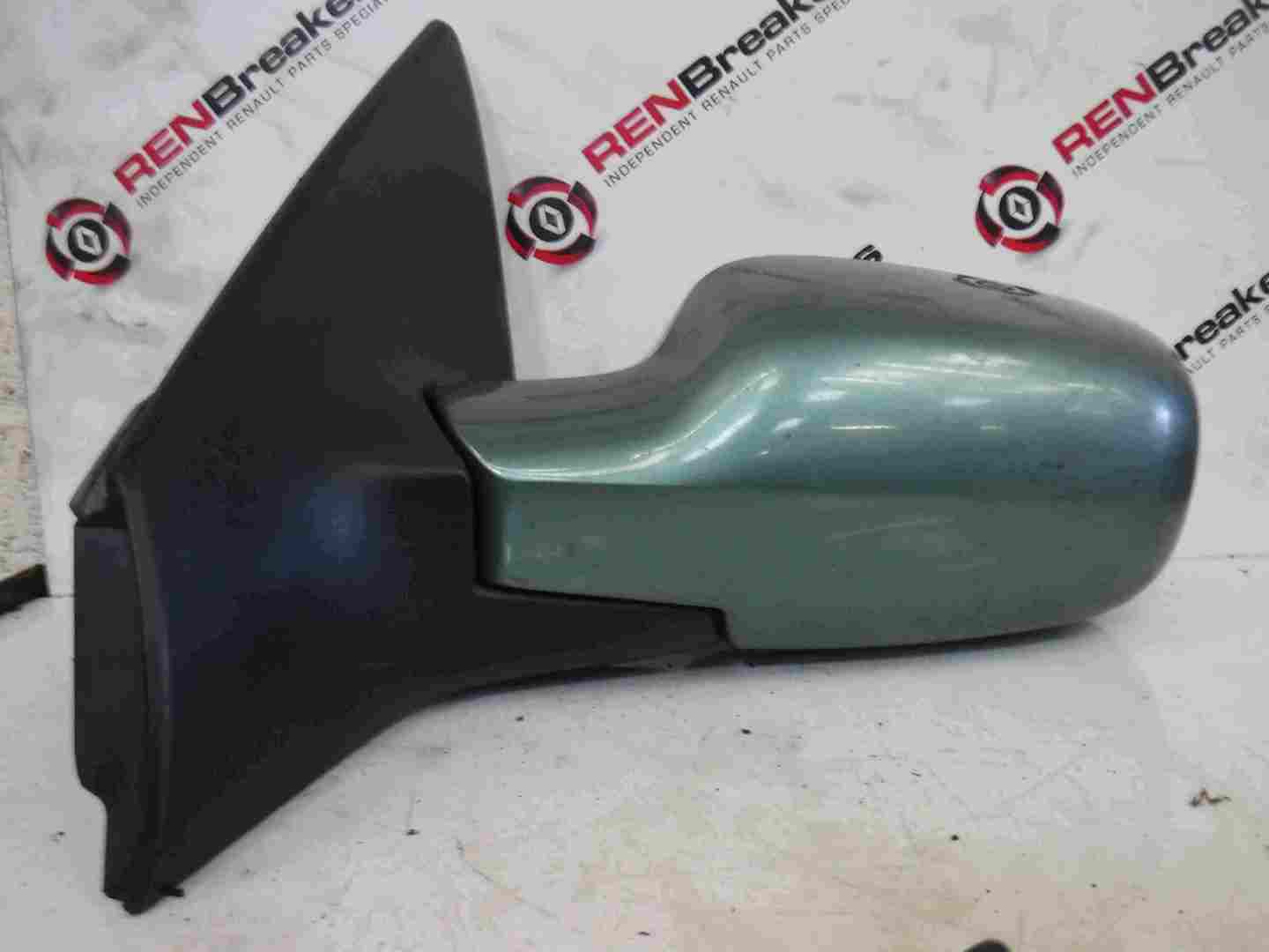 Renault Megane 2002-2008 Passenger NSF Front Wing Door Mirror Green TEB97