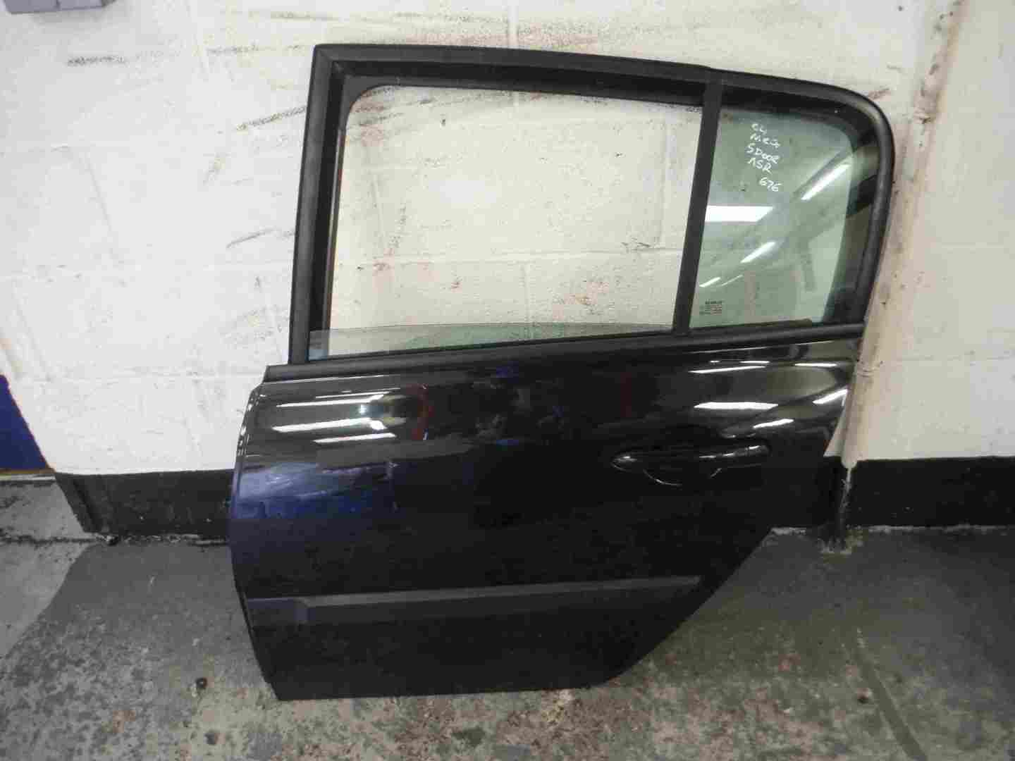Renault Megane 2002-2008 Passenger NSR Rear Door Black 676 