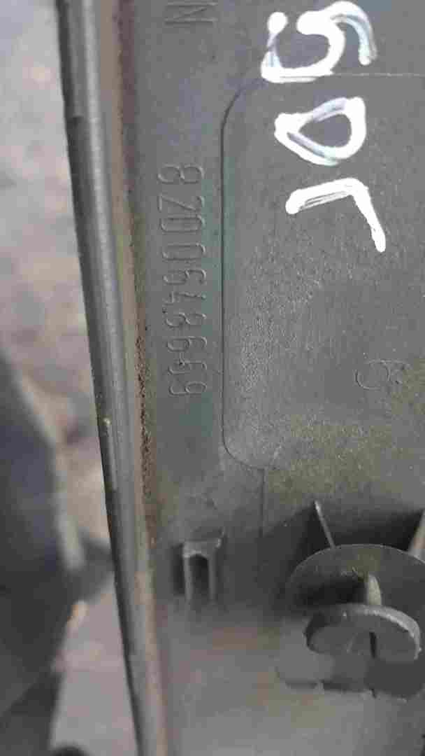 Thumb 2 Renault Megane 2002-2008 Passenger NSR Rear Door Moulding Trim Grey Silver 5dr