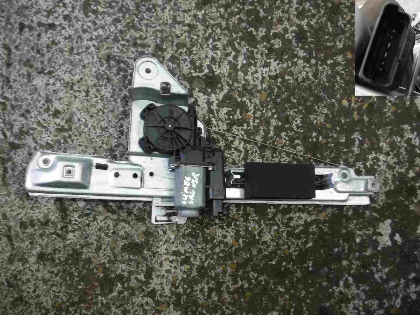 Renault Megane 2002-2008 Passenger NSR Rear Window Motor + Regulator 6 pin