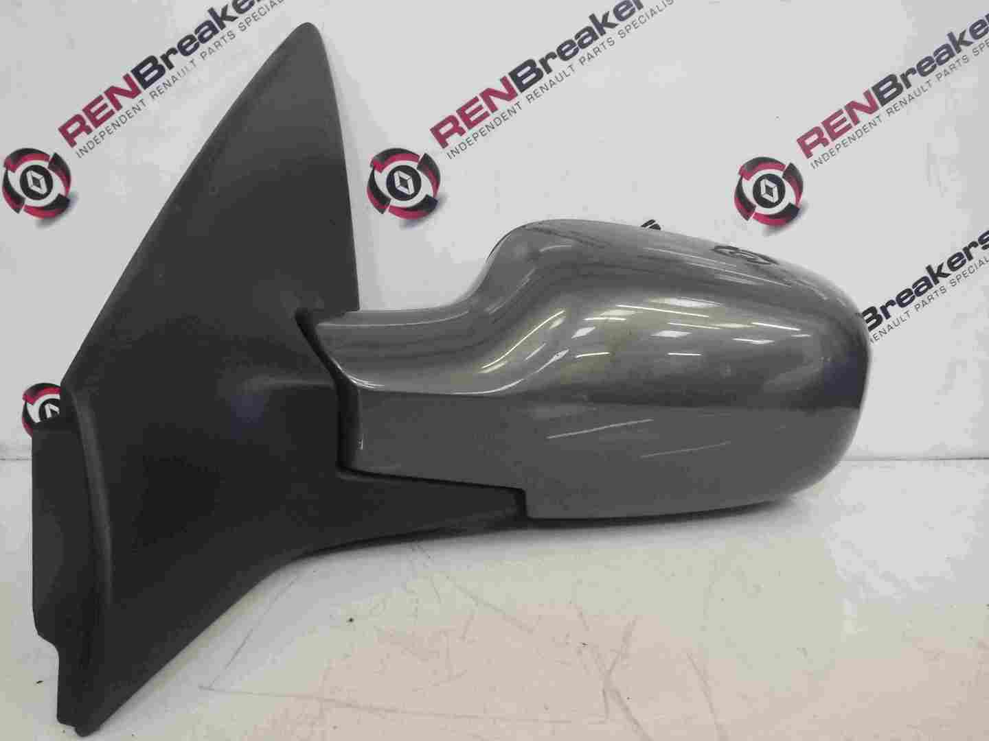 Renault Megane 2002-2008 Passenger Ns Wing Mirror Power Folding Grey Te266