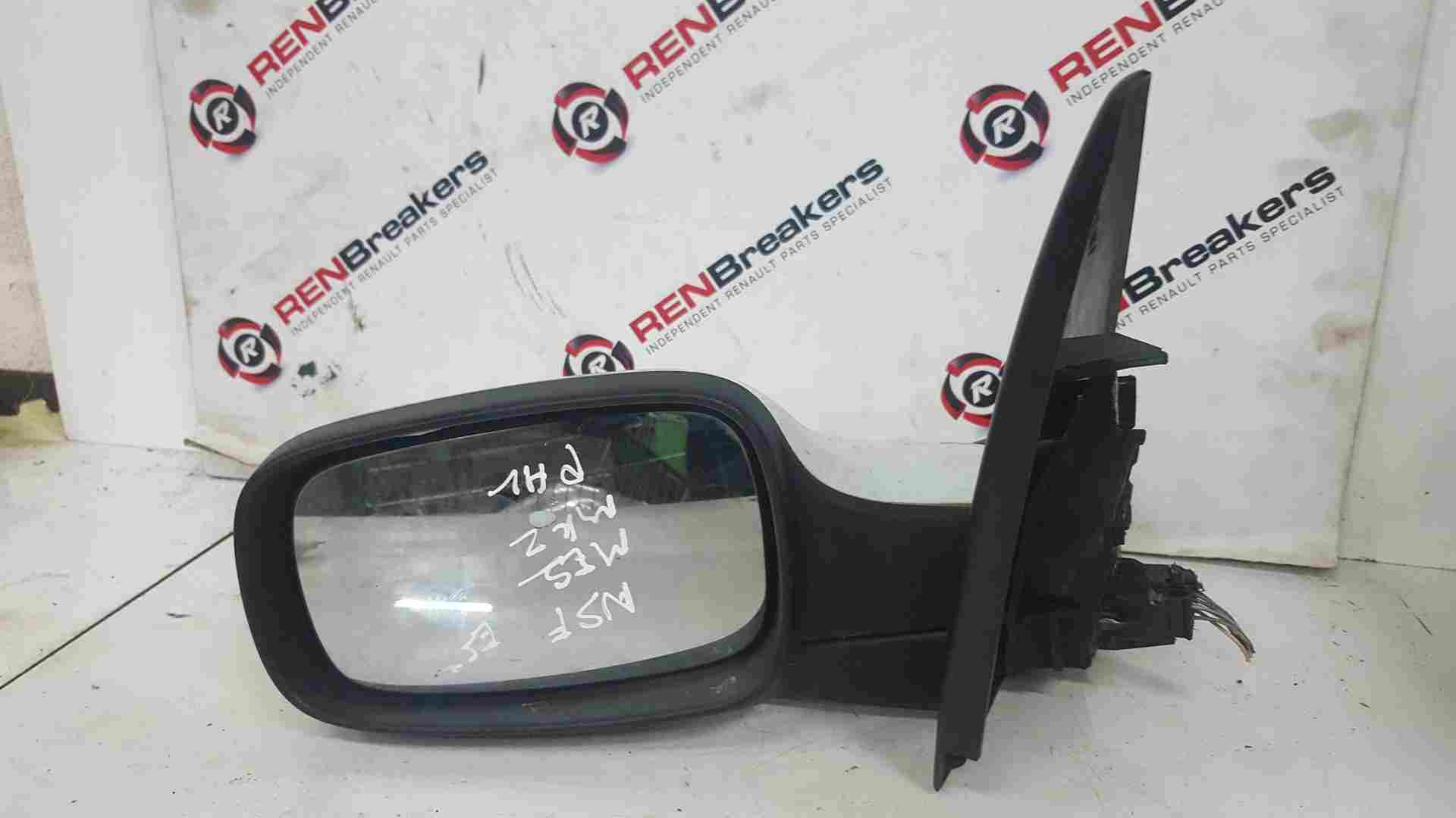 Thumb 5 Renault Megane 2002-2008 Passenger Ns Wing Mirror White Ov369 Scuffed