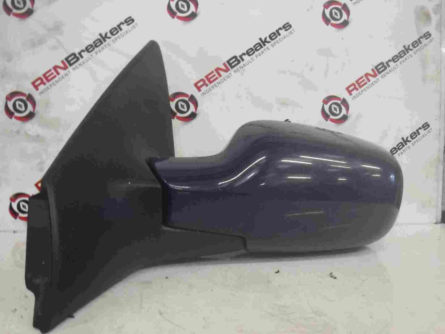 Renault Megane 2002-2008 Passenger OSF Front Wing Door Mirror Blue 640