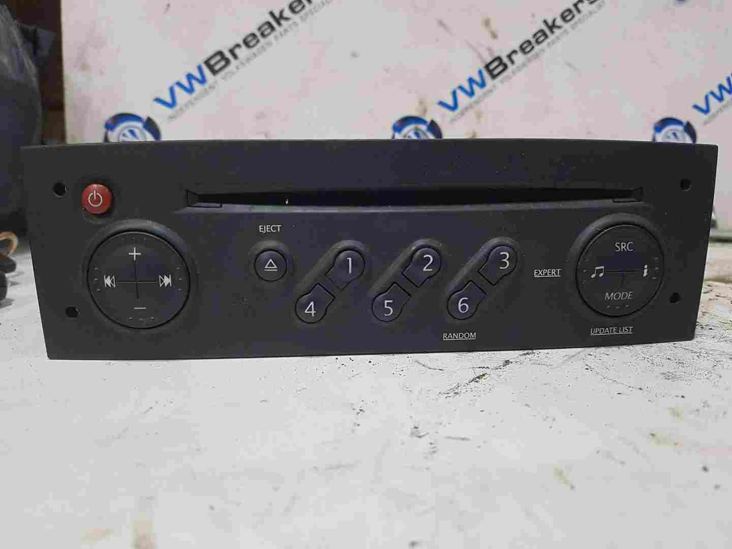 Renault Megane 2002-2008 Radio Cd Player Update List   Code 8200607918