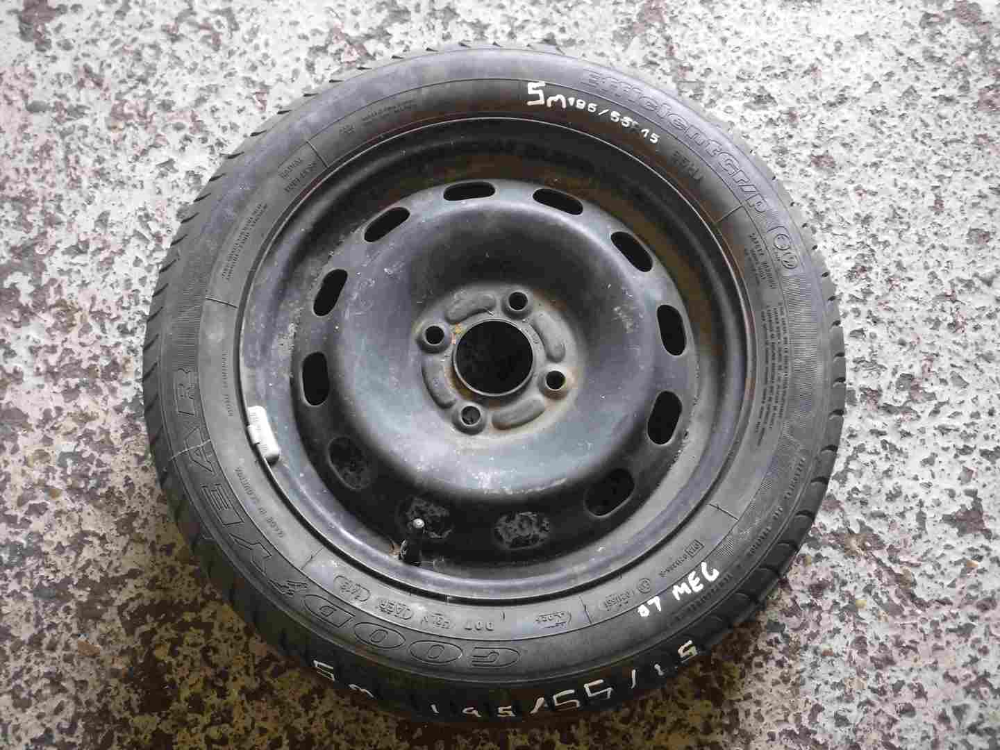 Renault Megane 2002-2008 Steel Wheel Rim + Tyre 195 55 15 5mm Tread