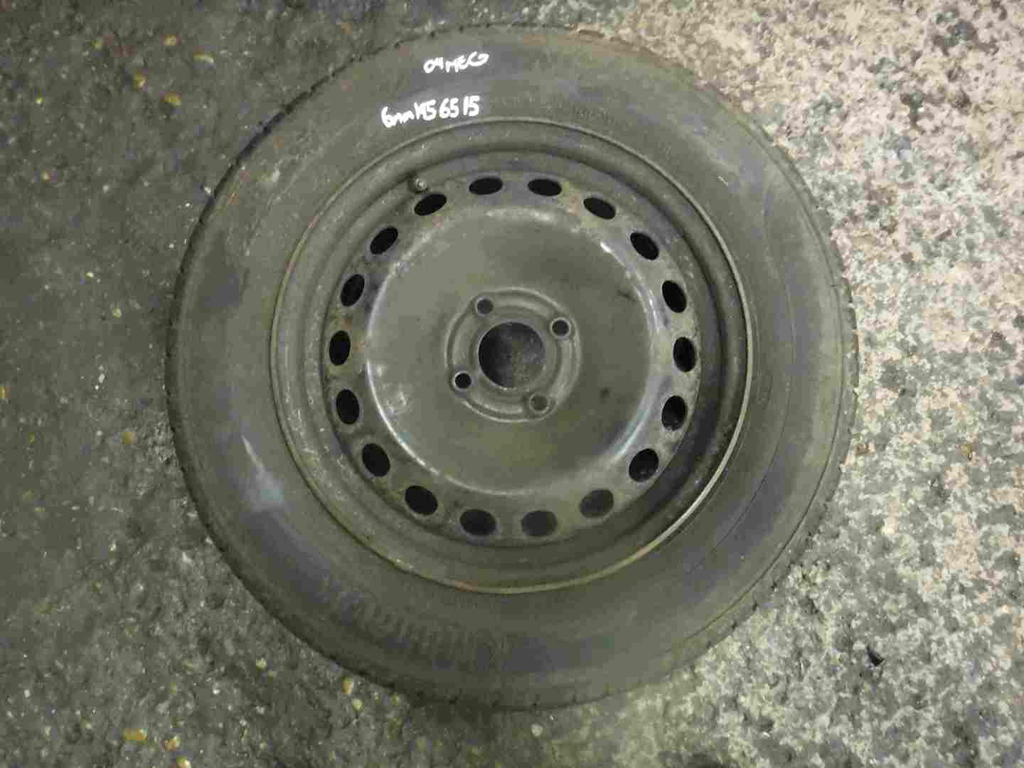 Renault Megane 2002-2008 Steel Wheel Rim + Tyre 195 65 15 6mm Tread