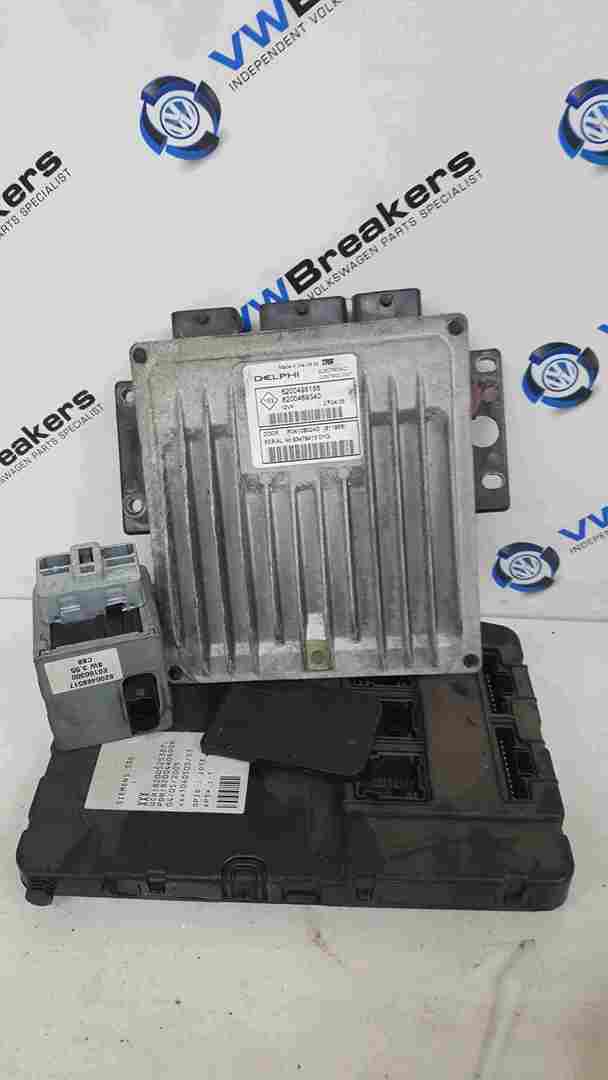 Renault Megane 2006-2008 1.5 DCi ECU SET UCH Immobiliser Lock Box + Key Card