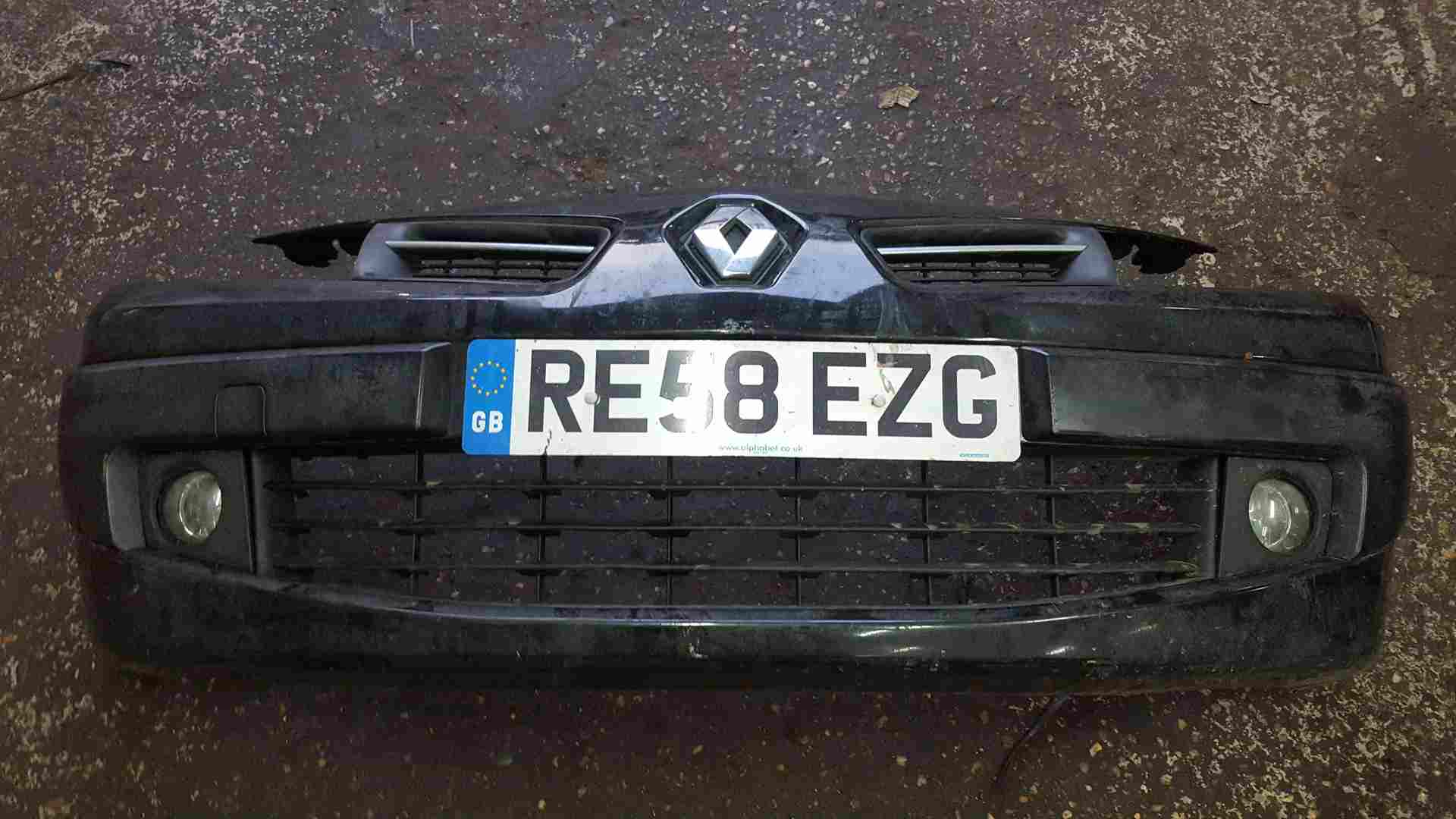 Renault Megane 2006-2008 Front Bumper Black 676 Facelift