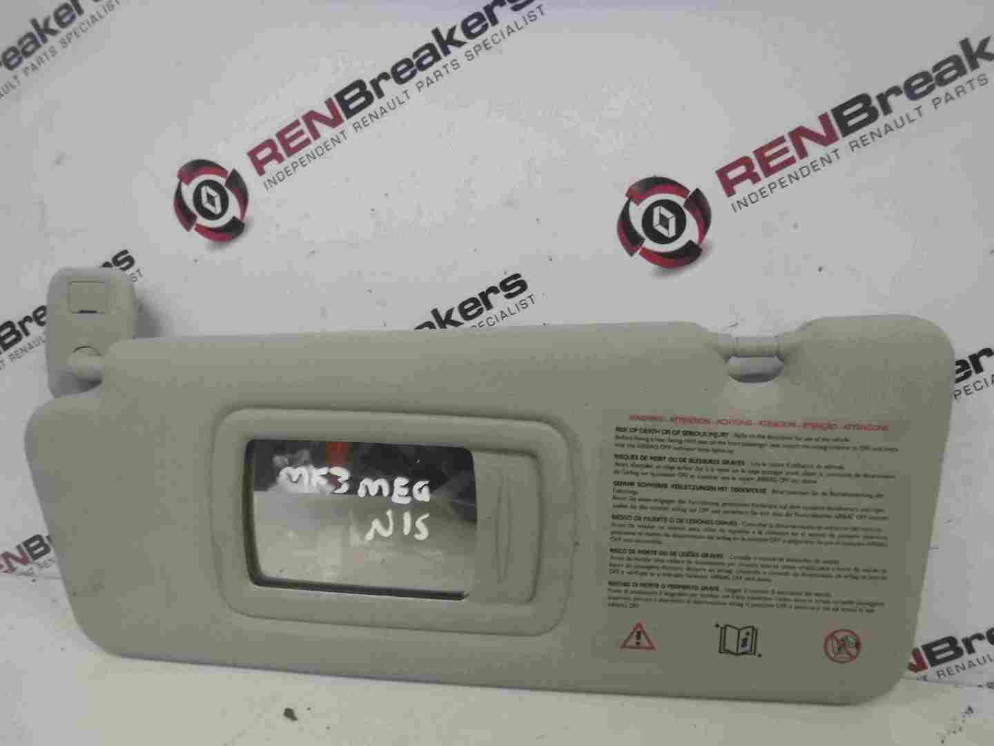 Renault Megane 2008-2014 Passenger NS Sun Visor