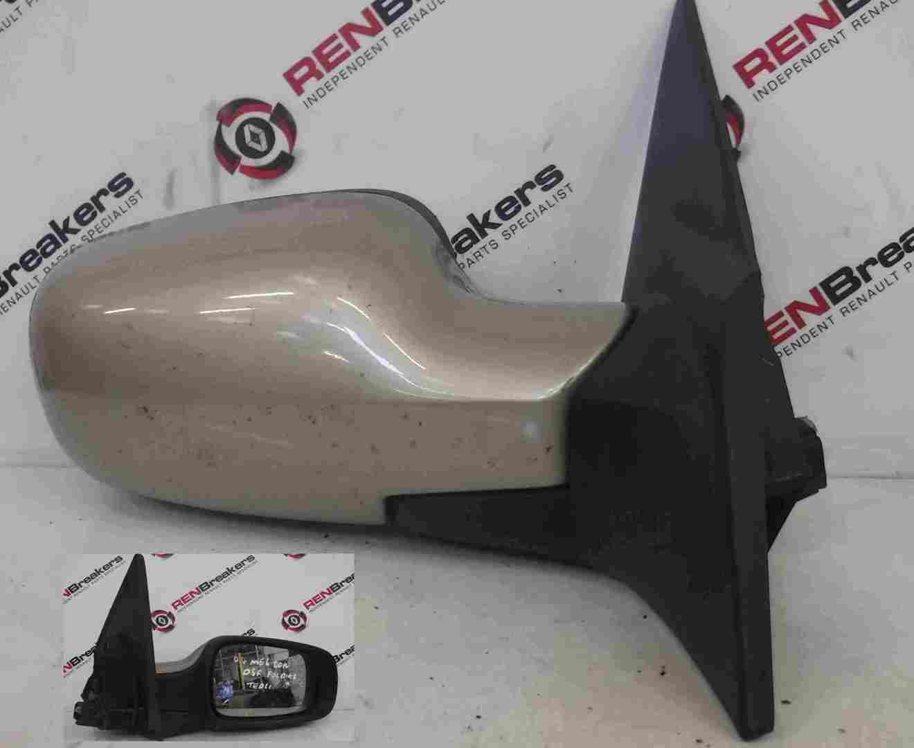 Renault Megane Converitble 2002-2008 Drivers OSF Wing Mirror Beige TED11 Folding