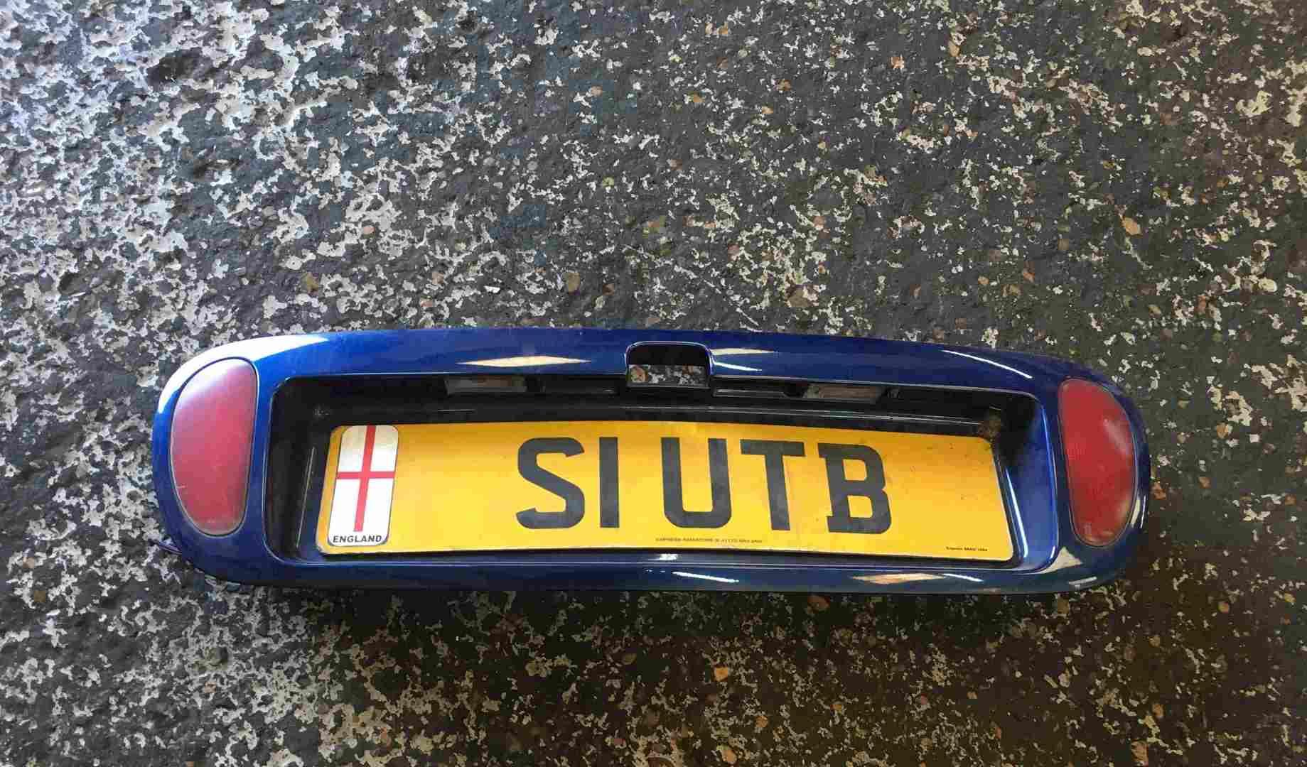 Renault Megane Convertible 1995-1999 Rear Number Plate Holder Blue 432