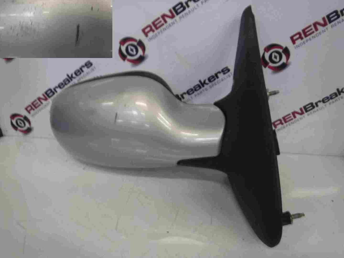 Renault Megane Convertible 1999-2002 Drivers OS Wing Mirror Silver 632
