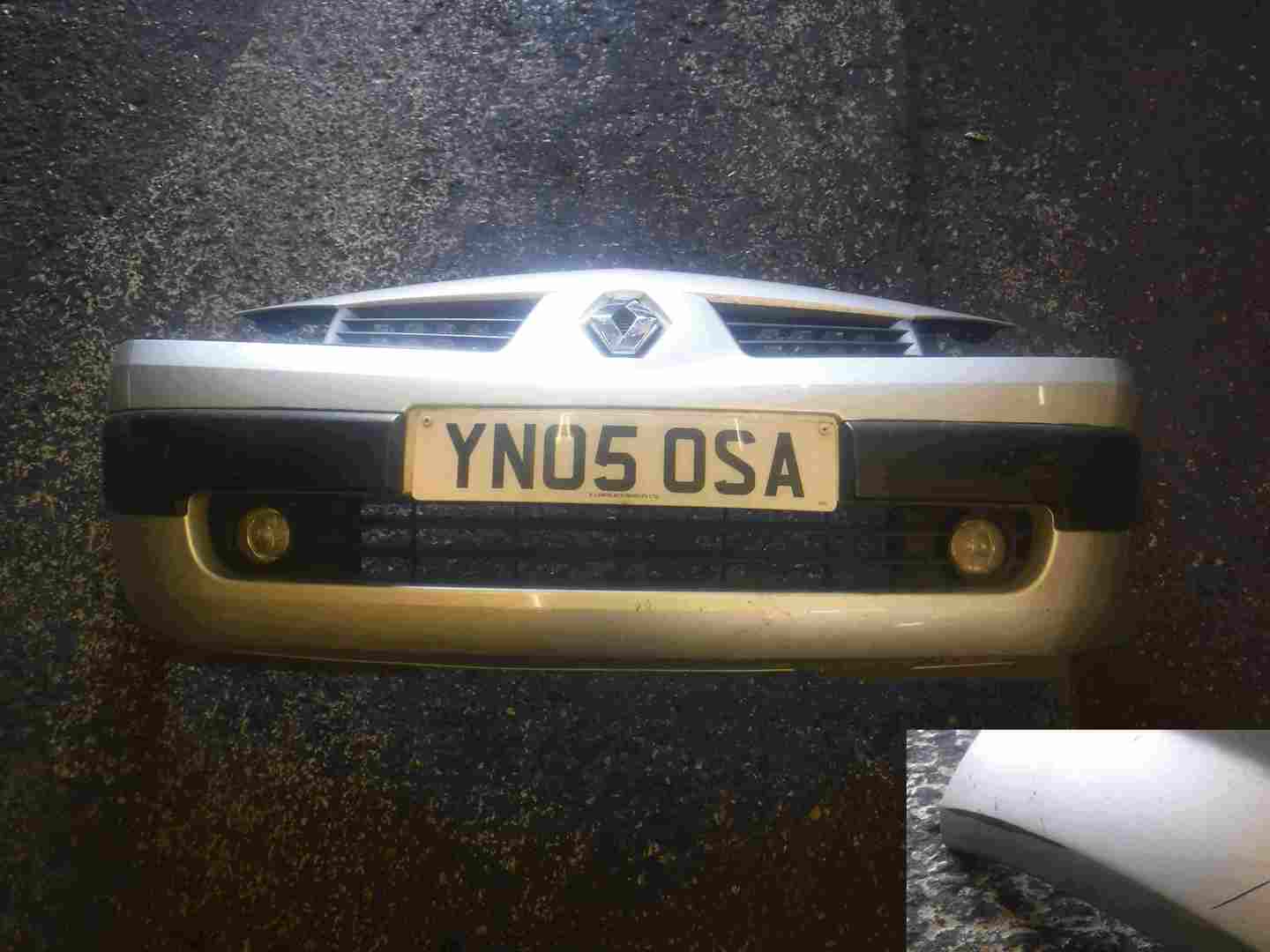 Renault Megane Convertible 2002-2006 Front Bumper Silver TED69