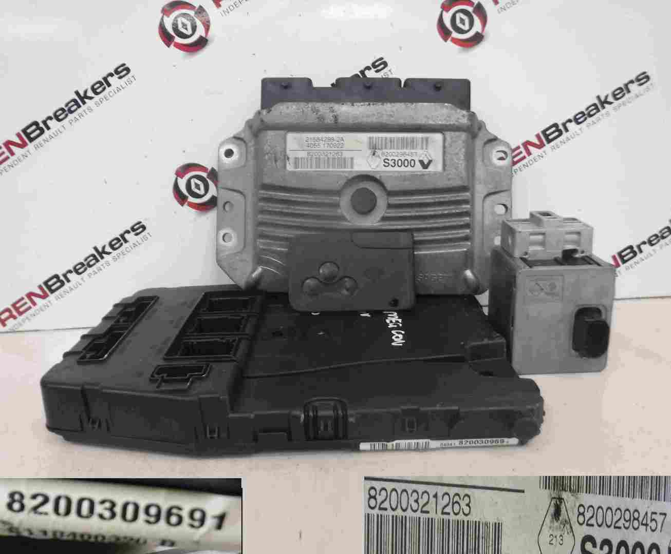 Renault Megane Convertible 2002-2008 1.6 16v ECU SET UCH BCM Immobiliser + Key