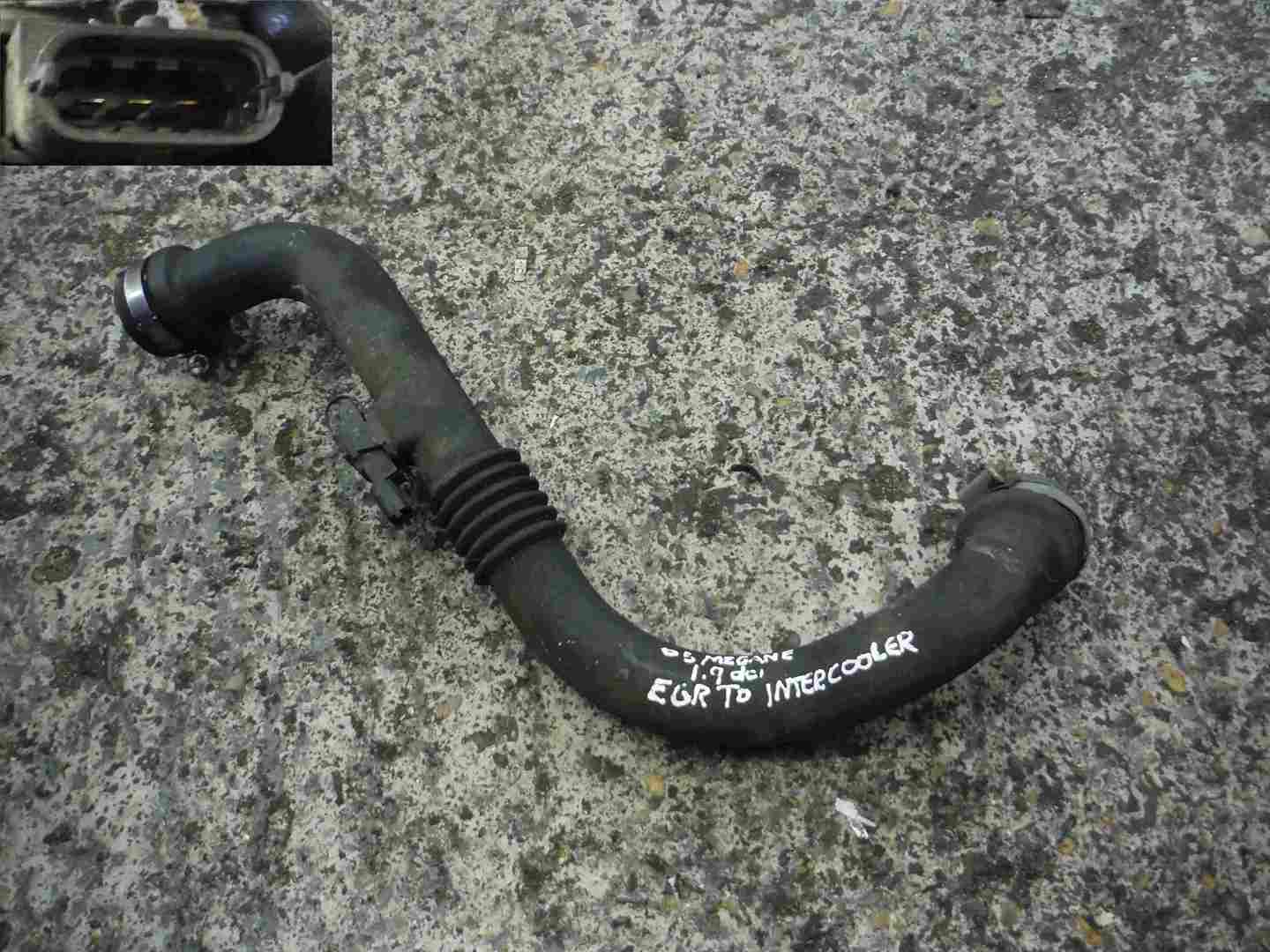 Renault Megane Convertible 2002-2008 1.9 dCi EGR Valve To Intercooler Pipe Hose