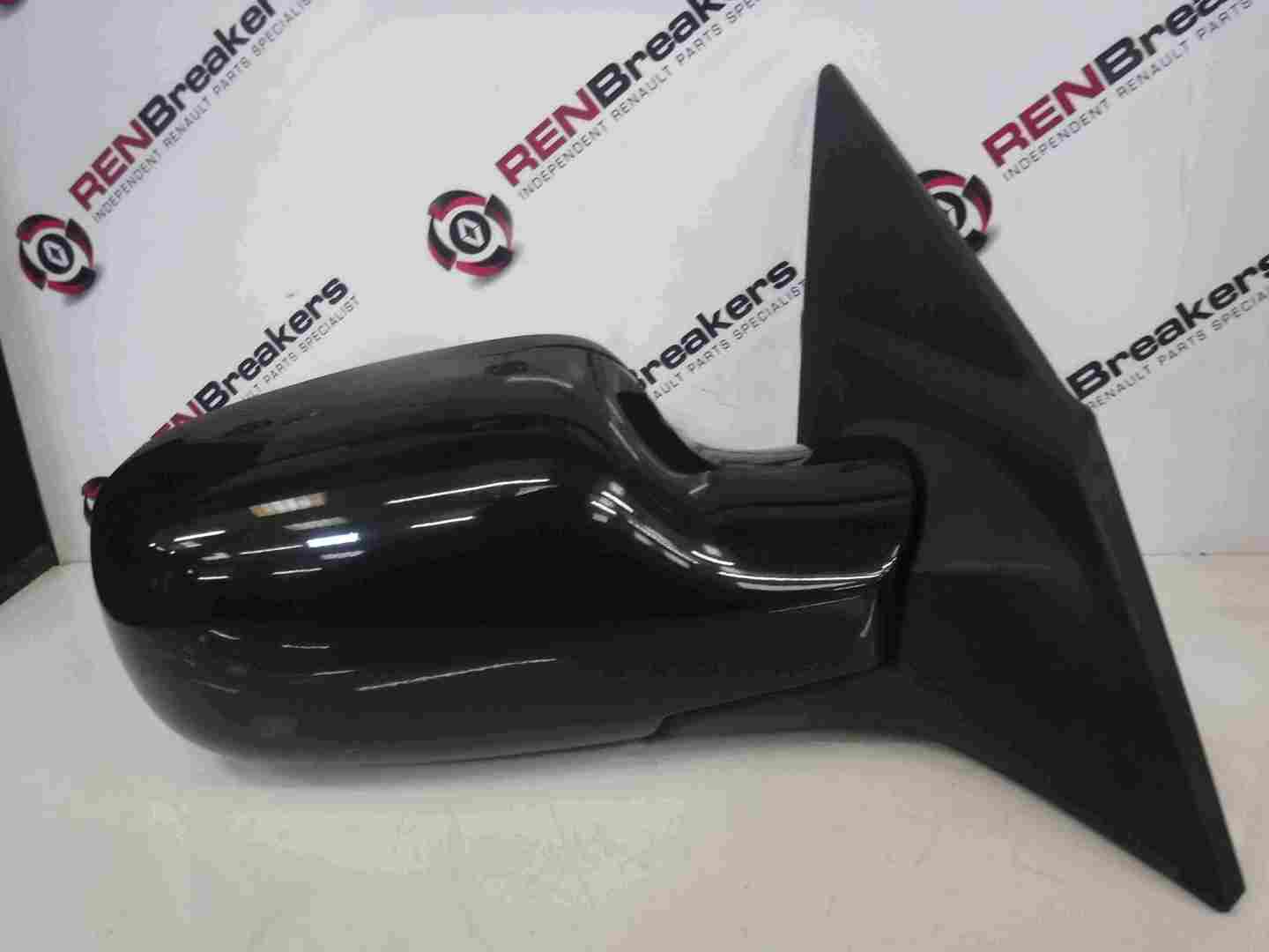 Renault Megane Convertible 2002-2008 Drivers OS Wing Mirror Black 676 Folding