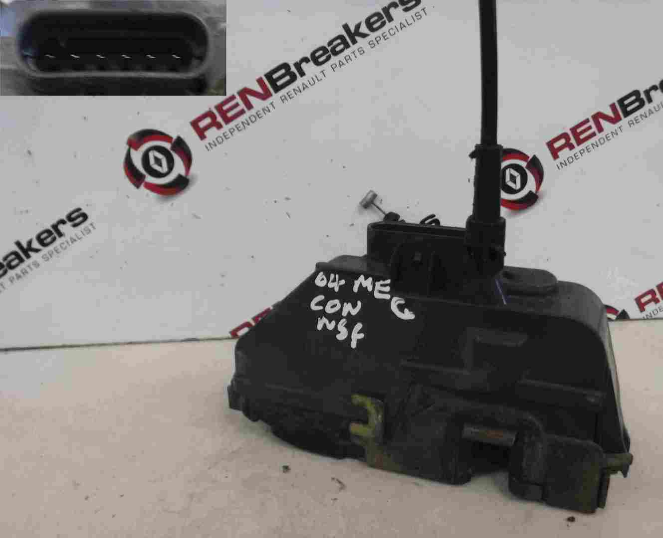 Renault Megane Convertible 2002-2008 Passenger NSF Front Door Lock Mechanism
