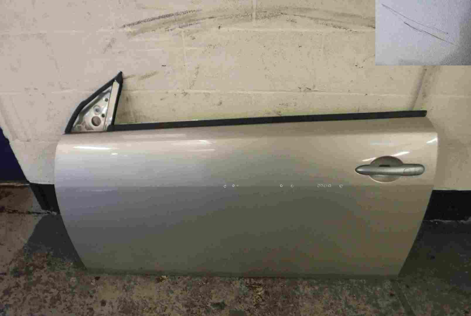 Renault Megane Convertible 2002-2008 Passenger NSF Front Door Silver Gold TED11