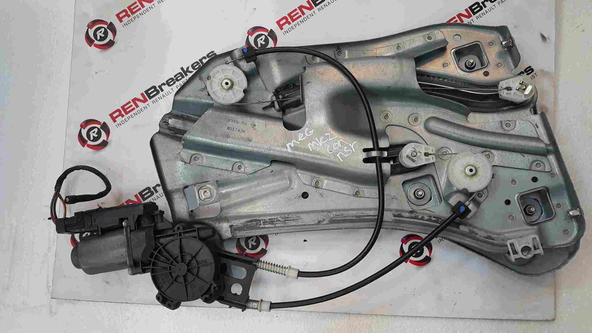 Renault Megane Convertible 2002-2008 Passenger NSR Rear Window Motor Reg