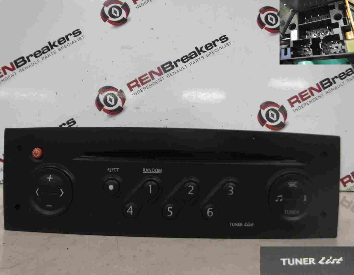 Renault Megane Convertible 2002-2008 Radio Cd Player Tuner List + Code