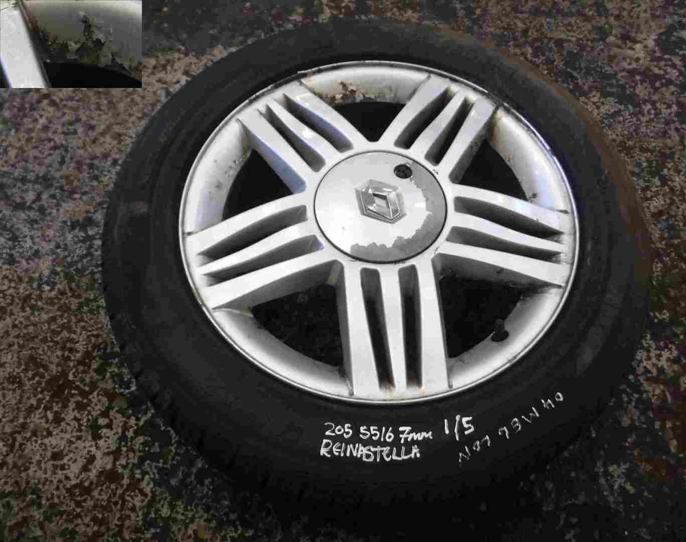 Renault Megane Convertible 2002-2008 Reinastella Alloy Wheel Tyre 205 55 16 7mm