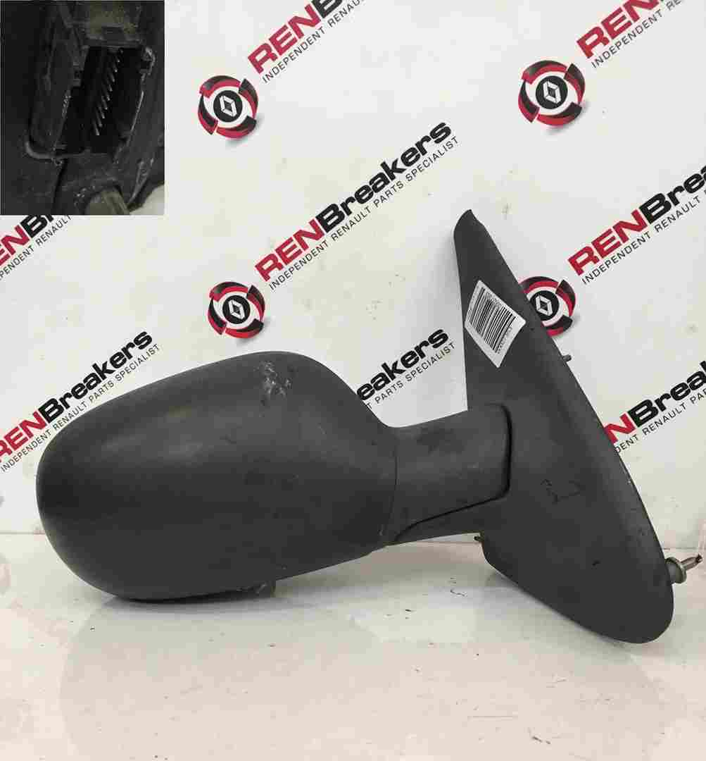 Renault Megane Convertible MK1 1999-2002 Drivers OS Wing Mirror Plain Black Elec