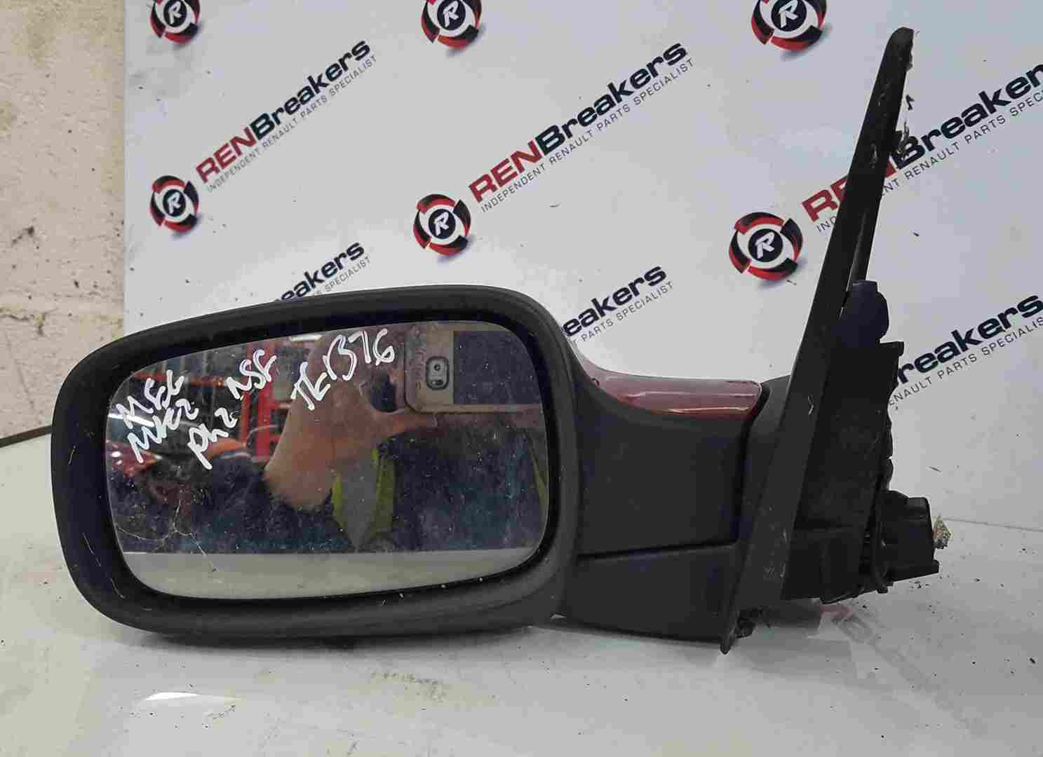 Thumb 3 Renault Megane Convertible MK2 2002-2008 Passenger NS Wing Mirror Red TEB76