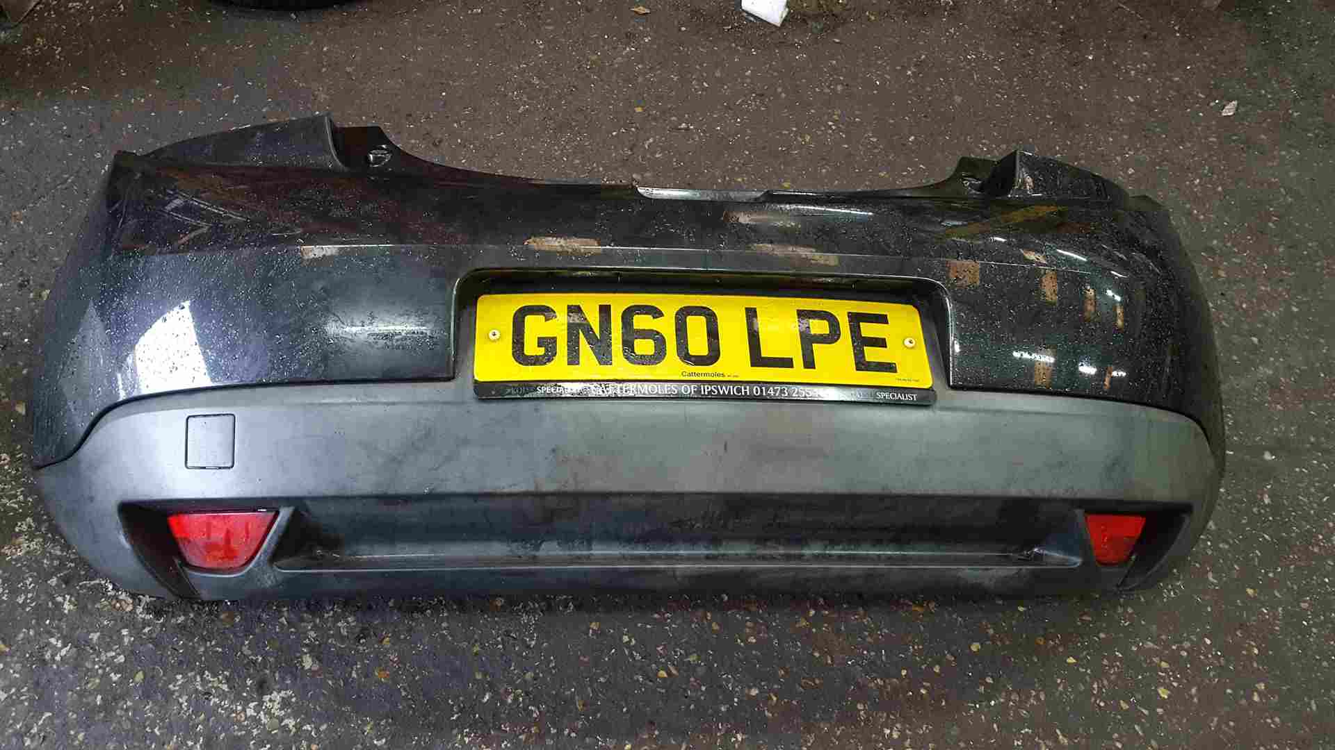Renault Megane Coupe 2008-2010 Rear Bumper Black 676