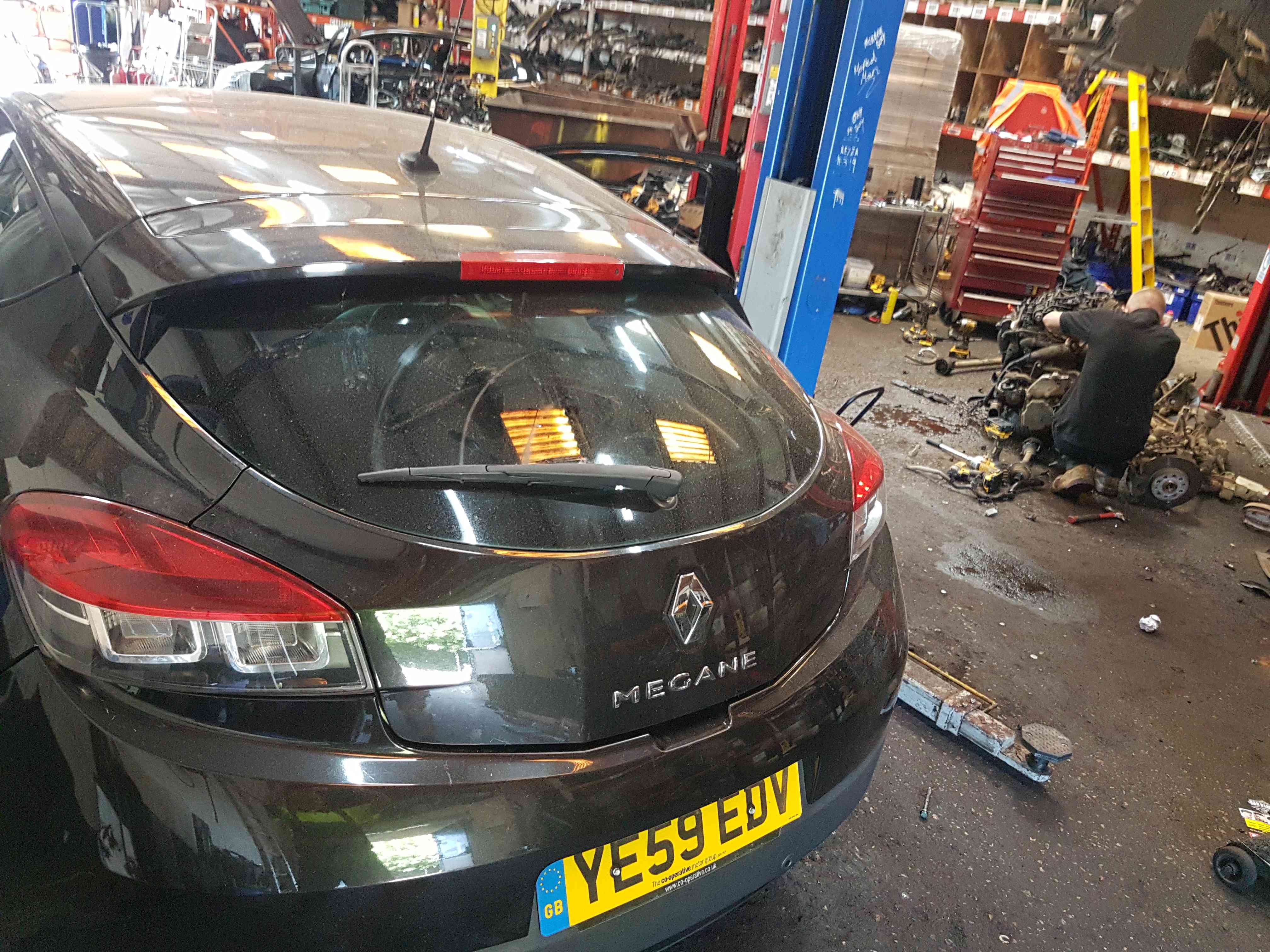 Thumb 2 Renault Megane Coupe 2008-2012 Rear Boot Tailgate Black 676