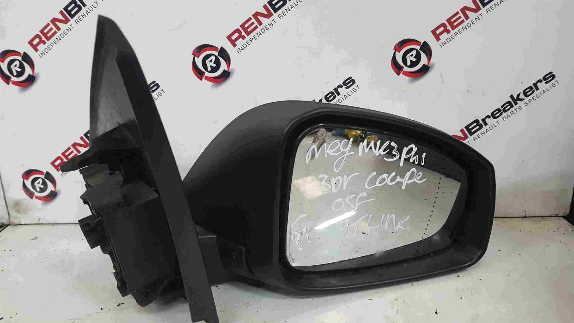 Thumb 3 Renault Megane Coupe MK3 2008-2010 Drivers OSF Front Wing Mirror Folding