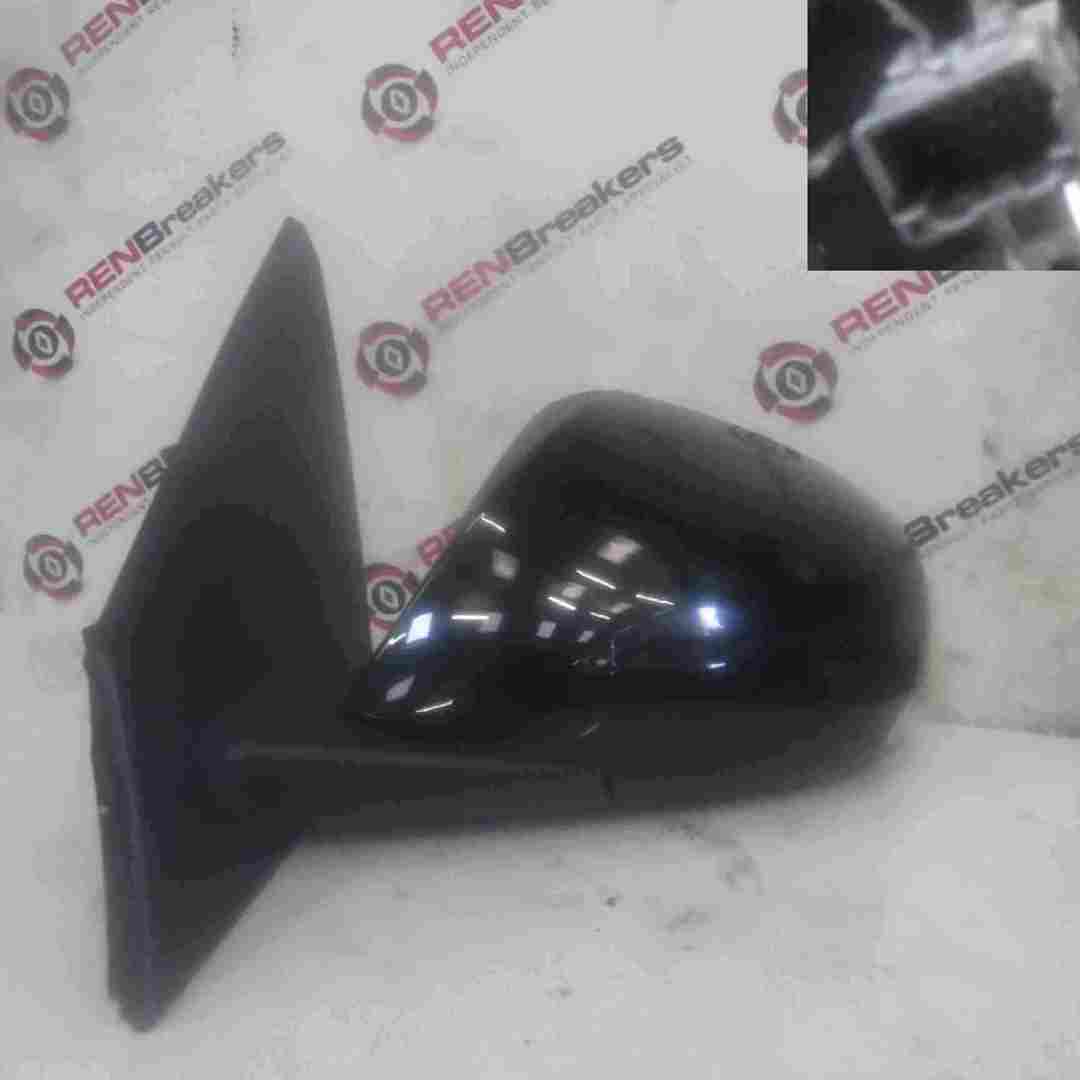 Renault Megane Coupe MK3 2008-2012 Passenger NS Wing Mirror Black