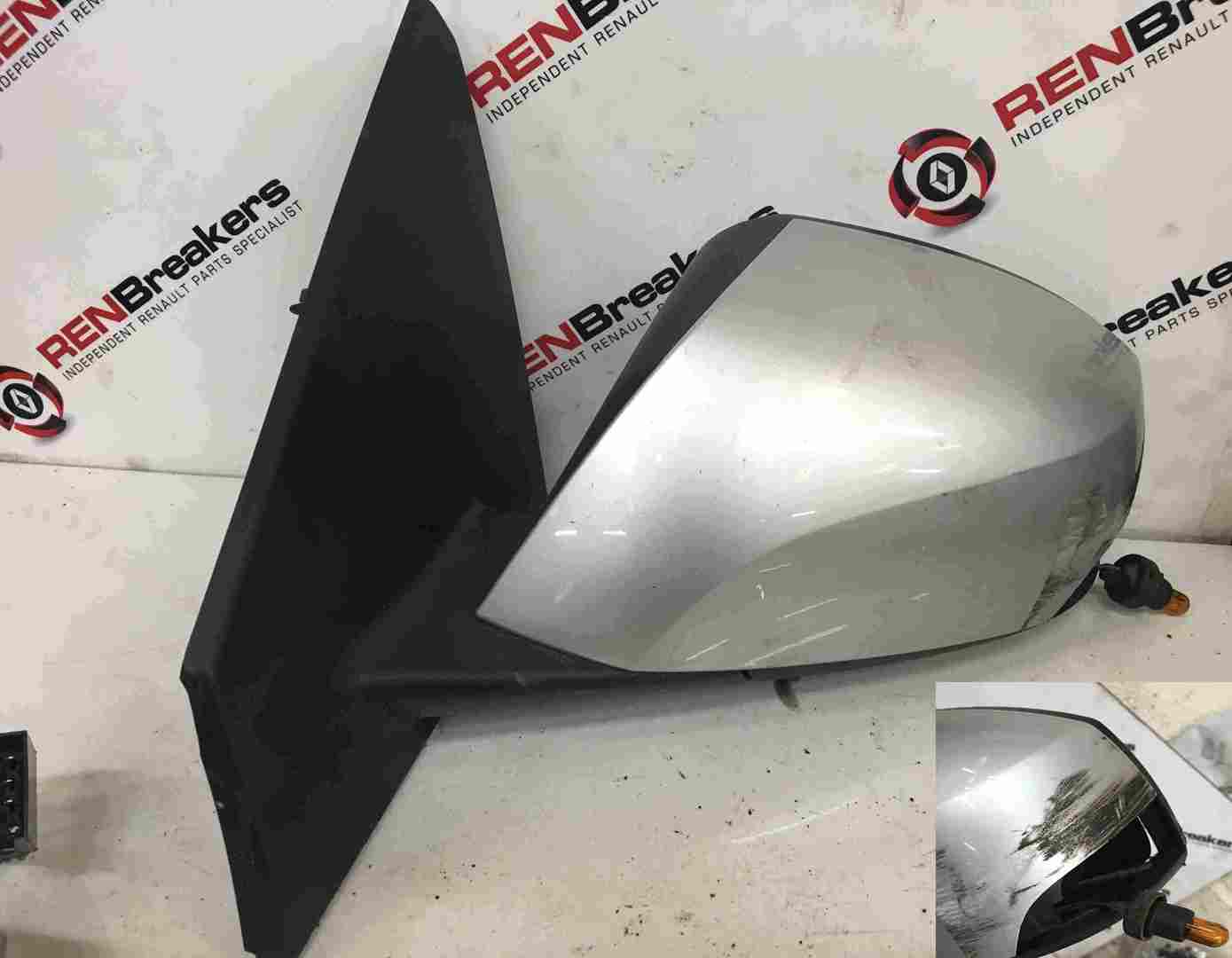 Renault Megane Coupe MK3 2008-2012 Passenger NS Wing Mirror Silver TED69
