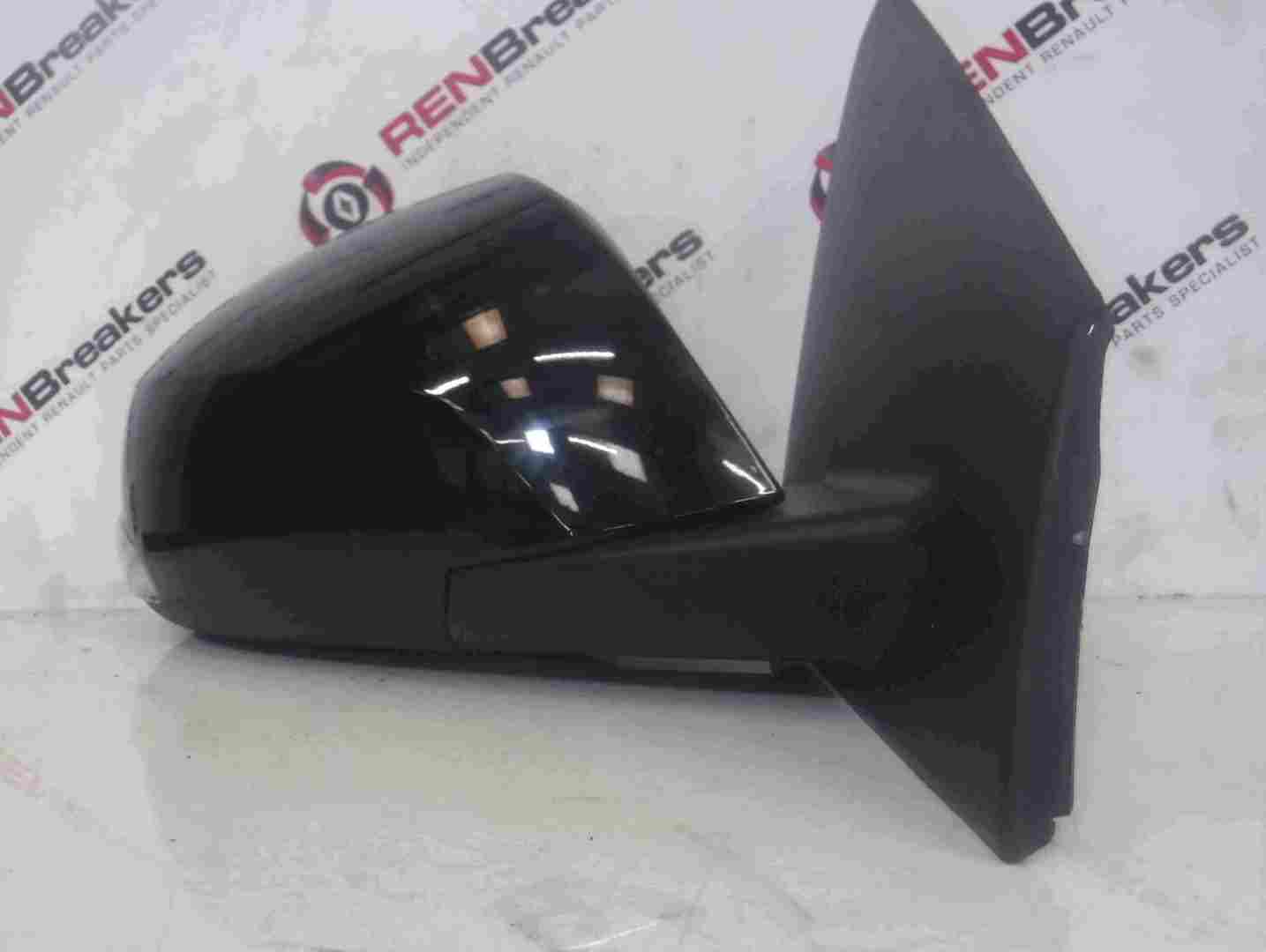 Renault Megane Coupe MK3 2008-2014 Drivers Os Wing Mirror Black 676 Folding 