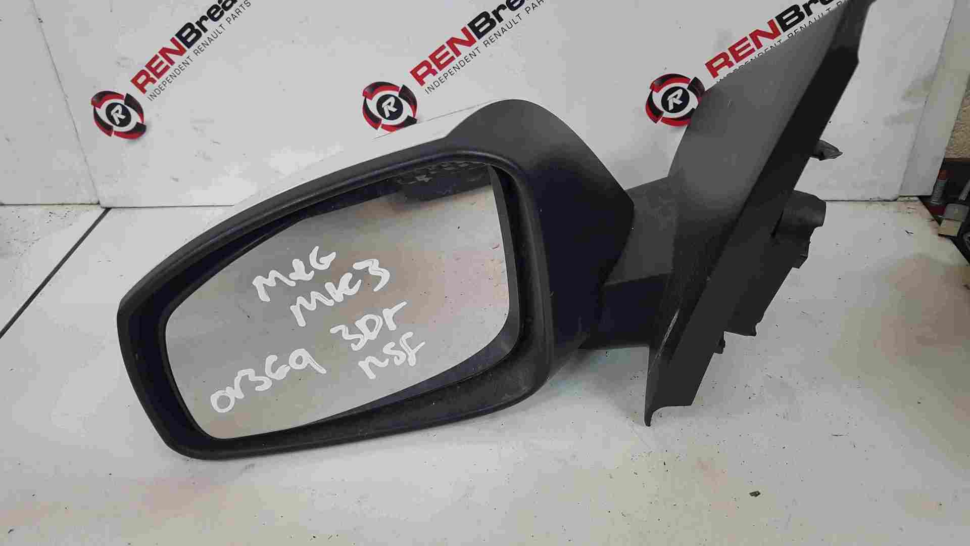 Thumb 2 Renault Megane Coupe MK3 2008-2014 Passenger Ns Wing Mirror White 369 Power fold