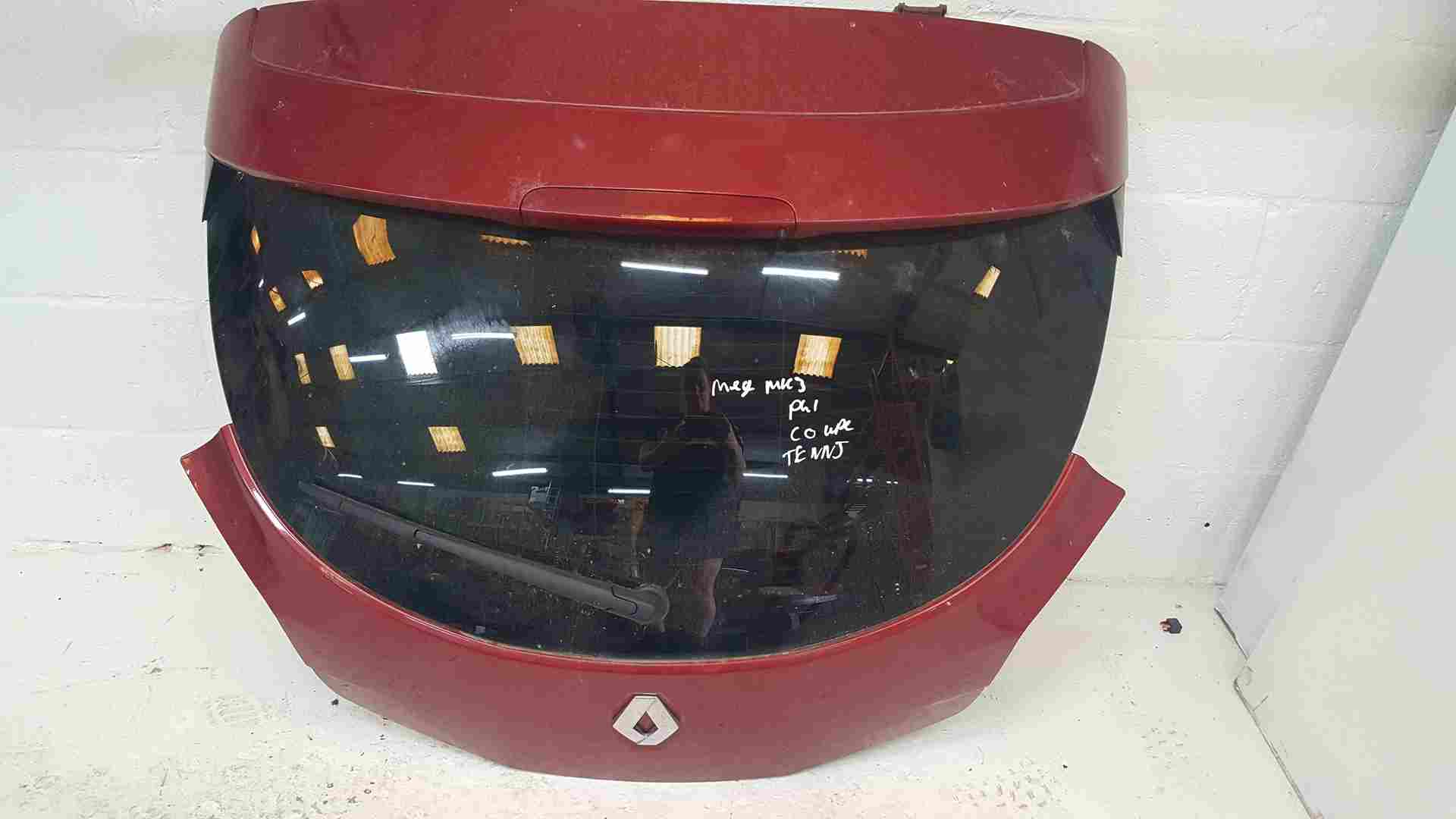 Renault Megane Coupe MK3 2008-2014 Rear Tailgate Boot RED Tennj Tinted Glass