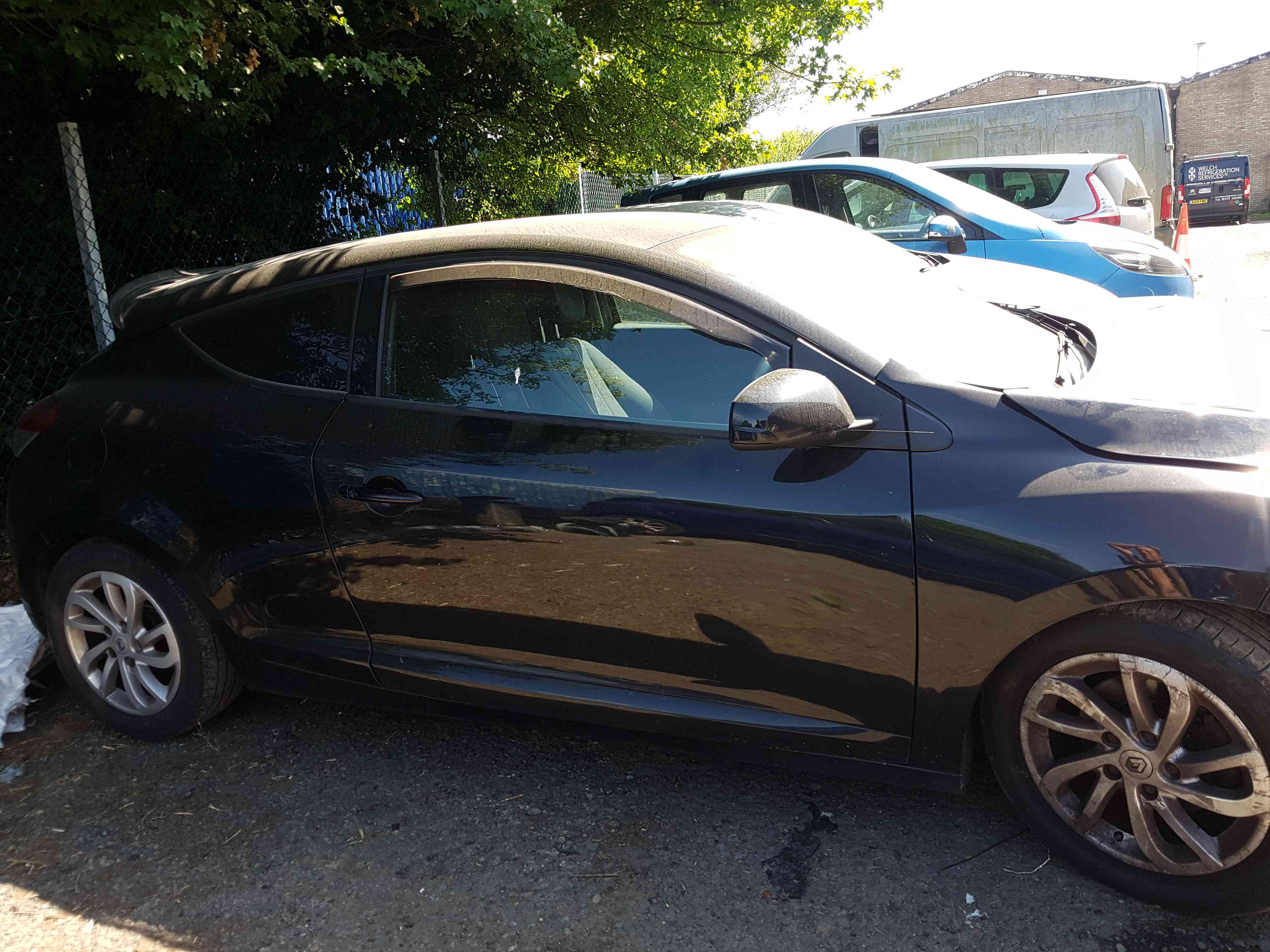 Thumb 2 Renault Megane Coupe MK3 2008-2016 Drivers OSF Front Door Black 676 3Dr