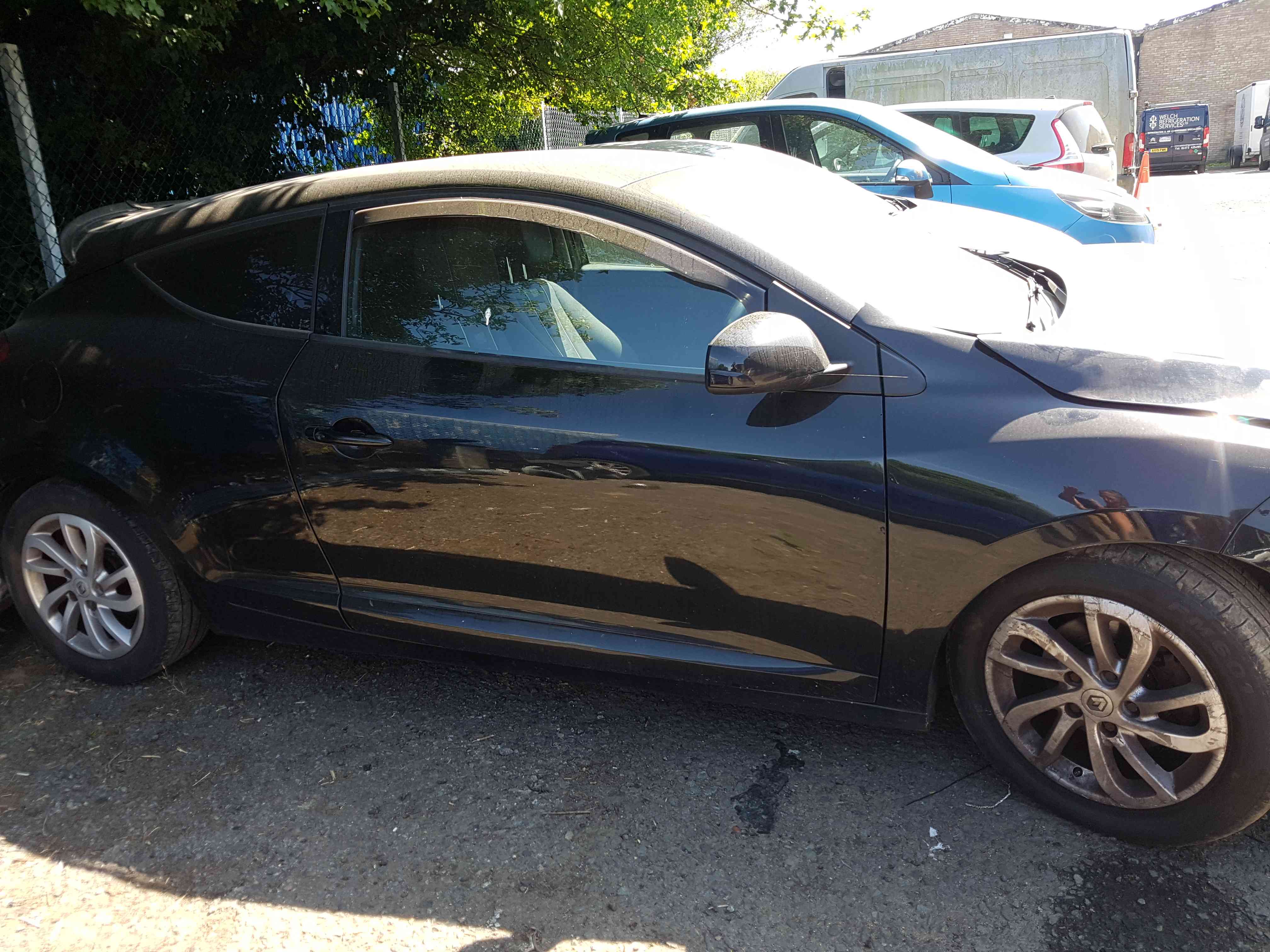 Thumb 5 Renault Megane Coupe MK3 2008-2016 Drivers OSF Front Door Black 676 3Dr