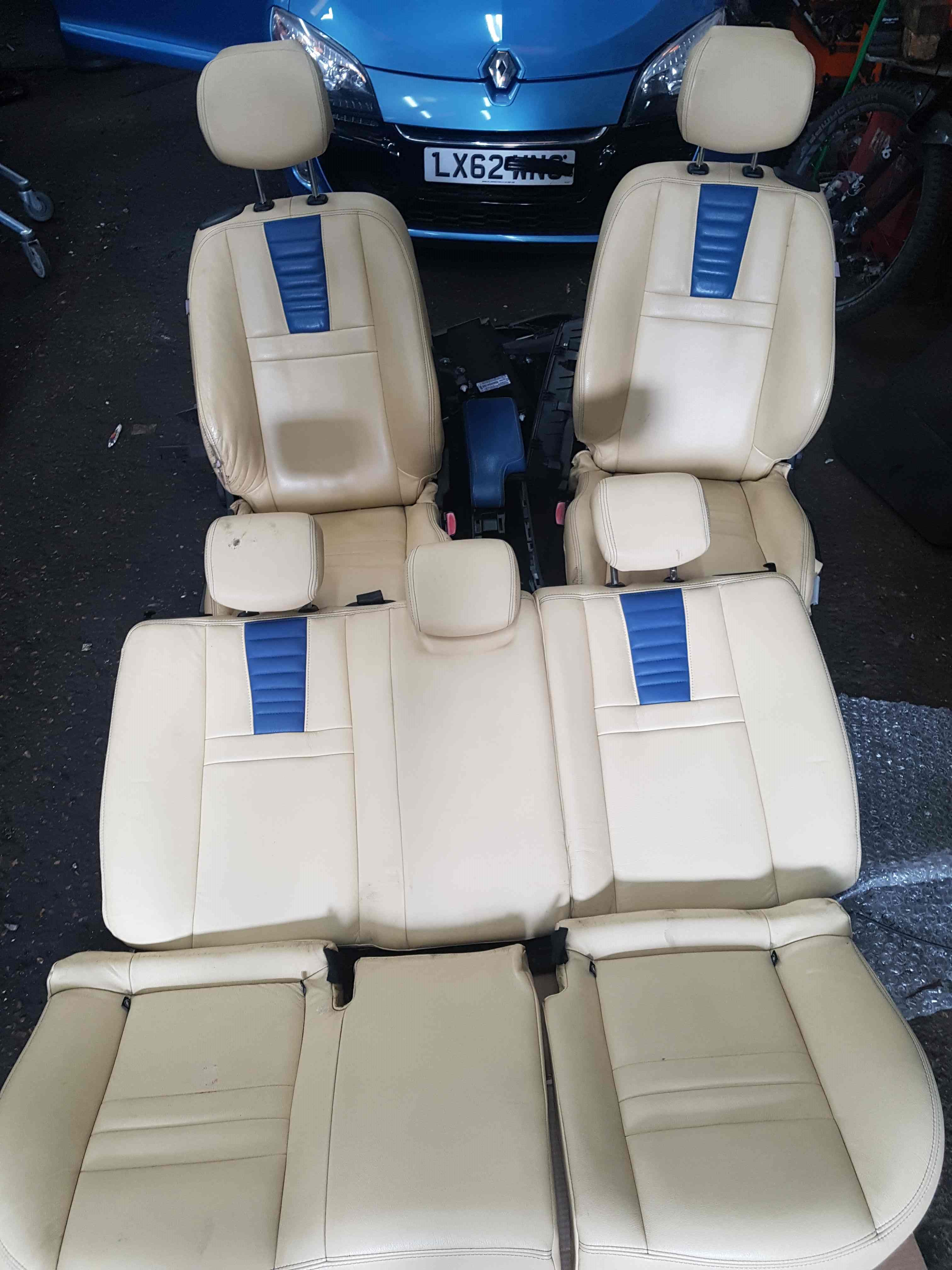 Thumb 6 Renault Megane Coupe MK3 2008-2016 Full Interior Seats Beige + Blue Leather 3Dr