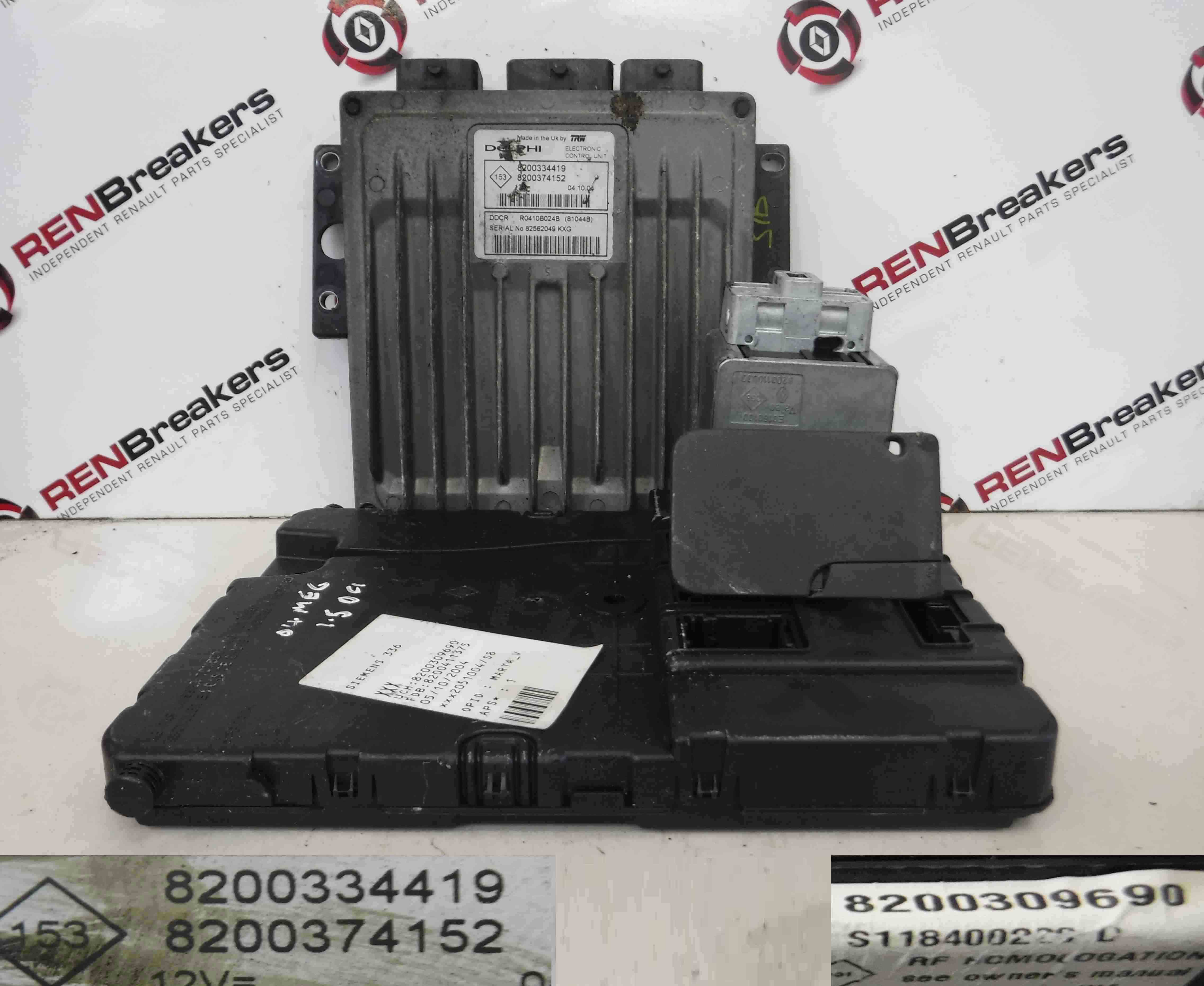 Renault Megane Estate 2002-2008 1.5 dCi ECU SET UCH BCM ...