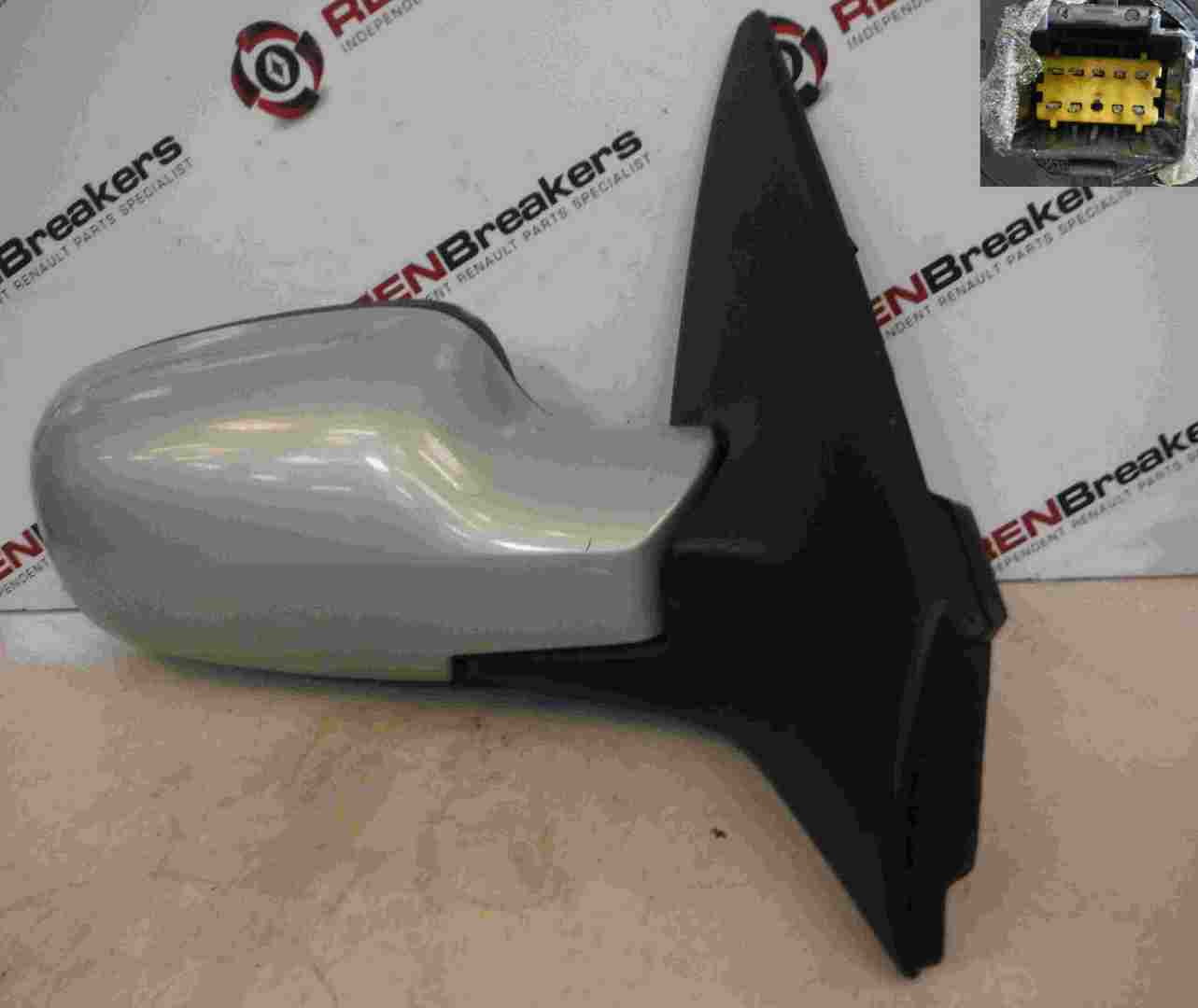 Renault Megane 2002-2008 Drivers OS Wing Mirror Silver 632