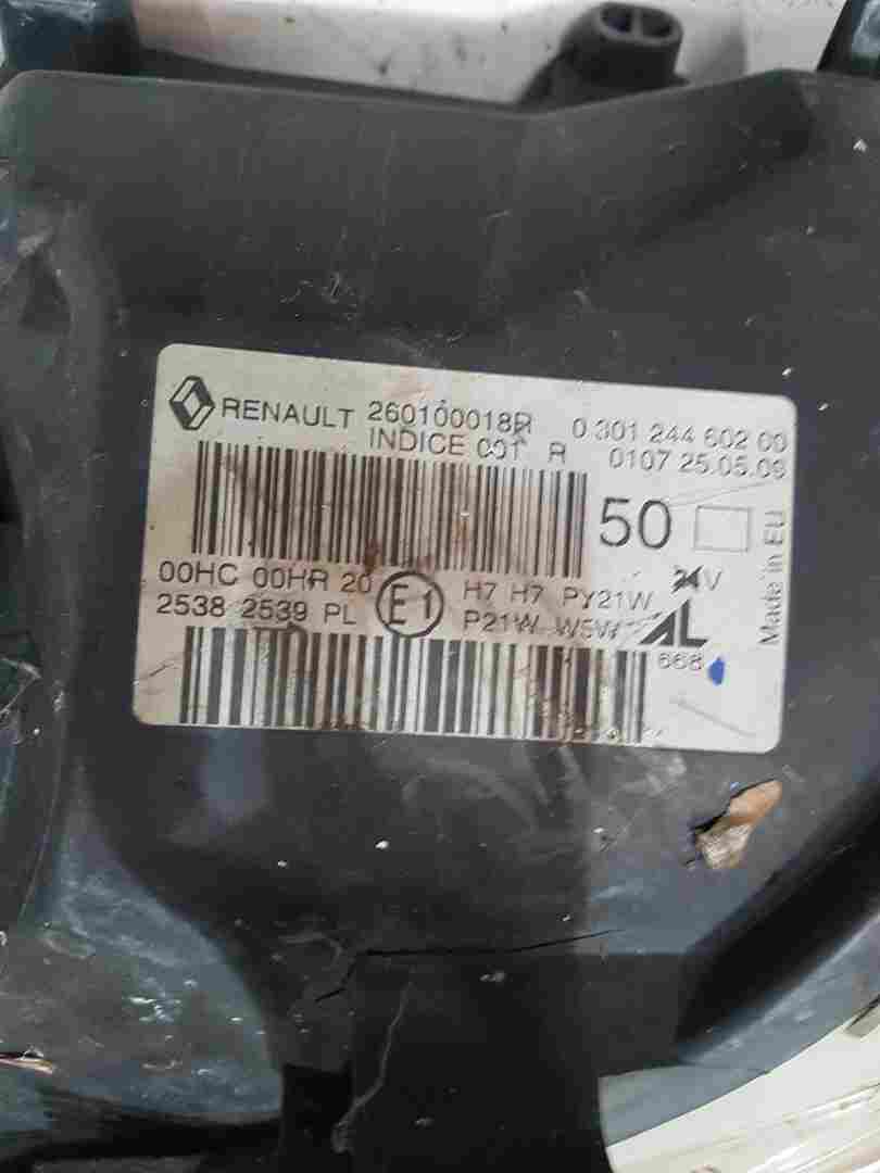Thumb 5 Renault Megane Estate 2008-2012 Driver OSF Front Headlight Cloudy 260100018R
