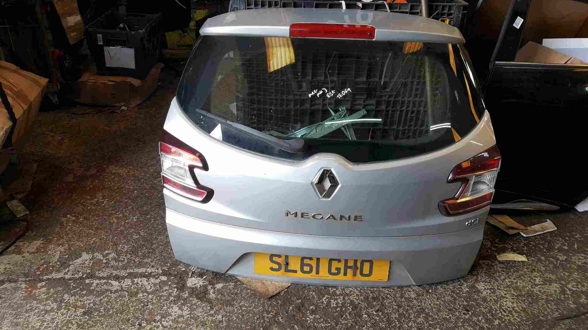 Renault Megane Estate MK3 2008-2010 Rear Tailgate Boot Silver TED69