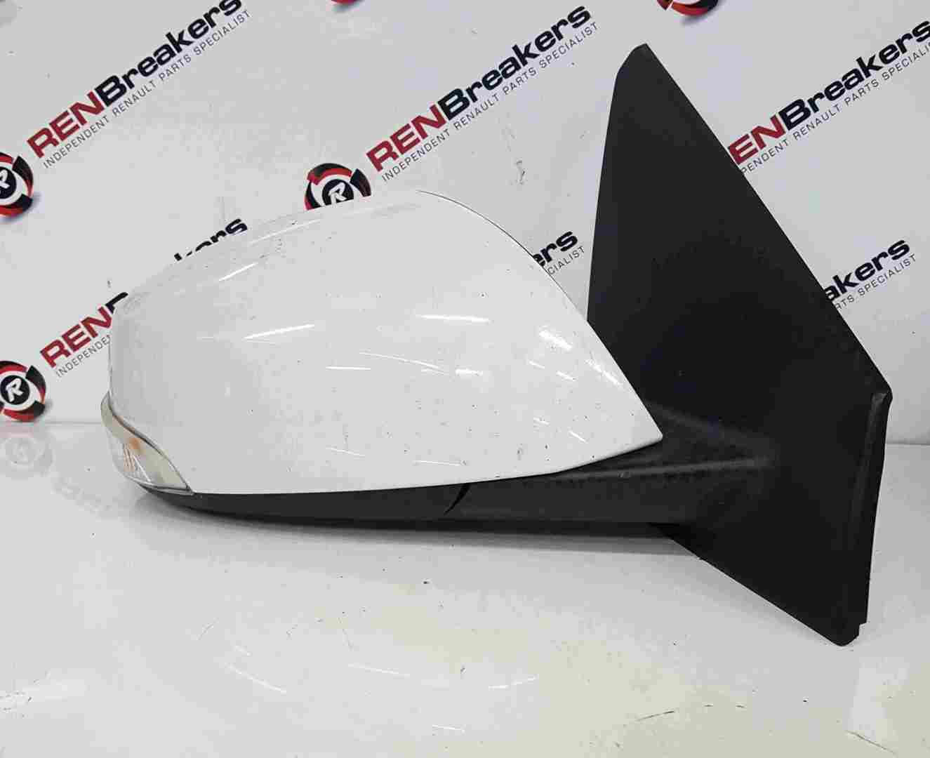 Renault Megane Hatch MK3 2008-2016 Drivers Os Wing Mirror White 369