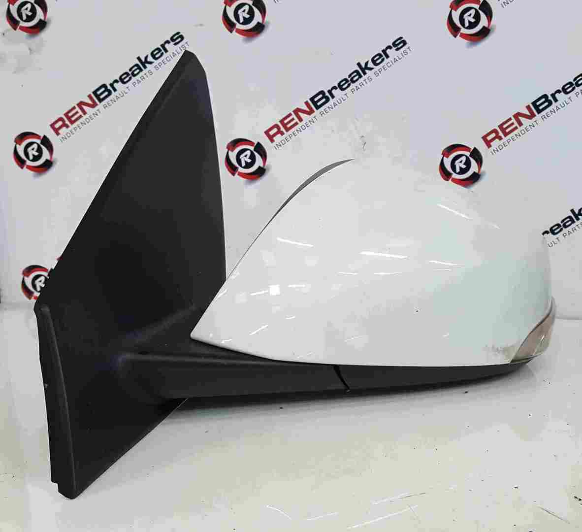 Renault Megane Hatch MK3 2008-2016 Passenger Ns Wing Mirror White 369