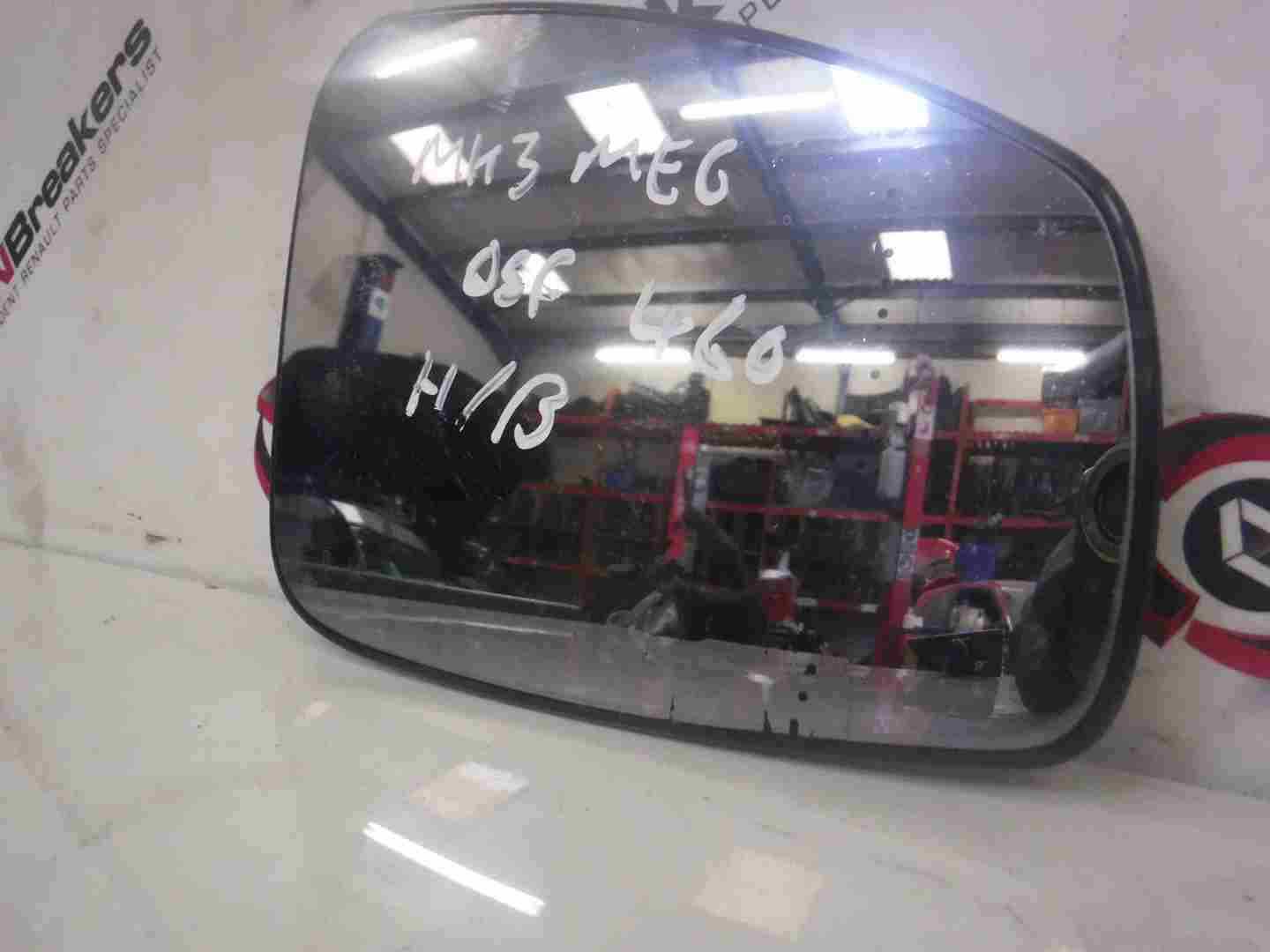Renault Megane Hatchback 2008-2014 Drivers OS Wing Mirror Glass