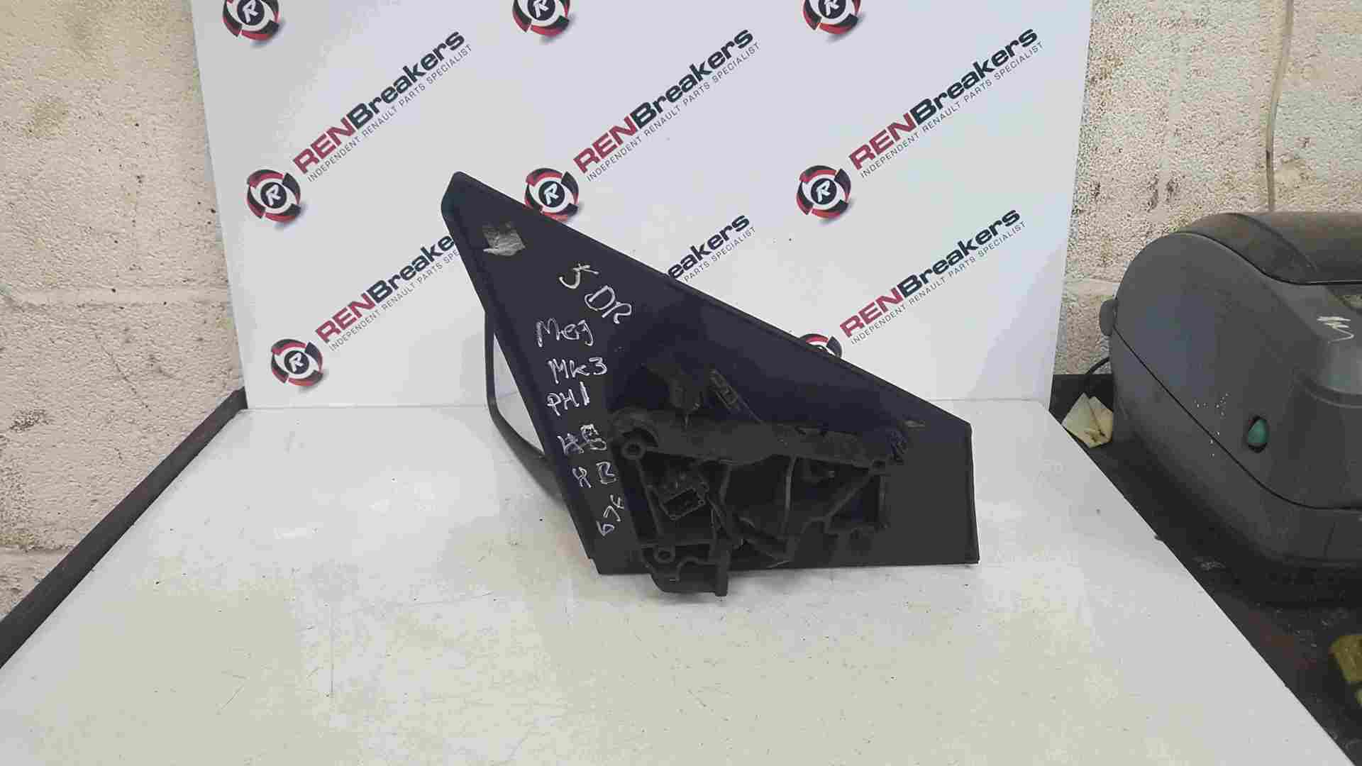 Thumb 4 Renault Megane Hatchback MK3 2008-2010 Passenger NS Wing Mirror Black 676